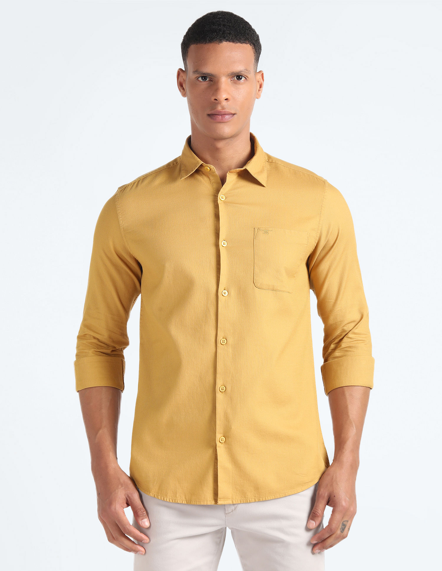Flying Machine Cotton Slim Fit Shirt