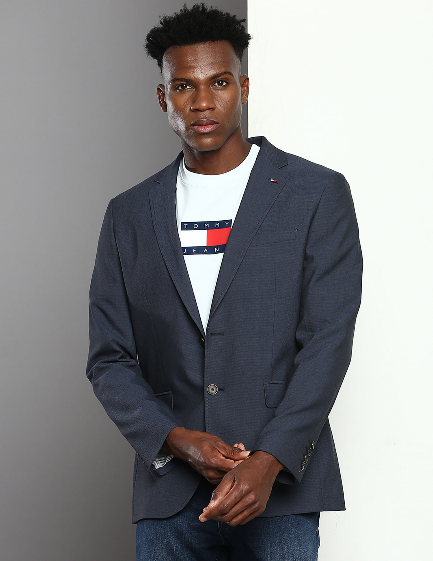 Tommy Hilfiger Yarn Dyed Dobby Blazer