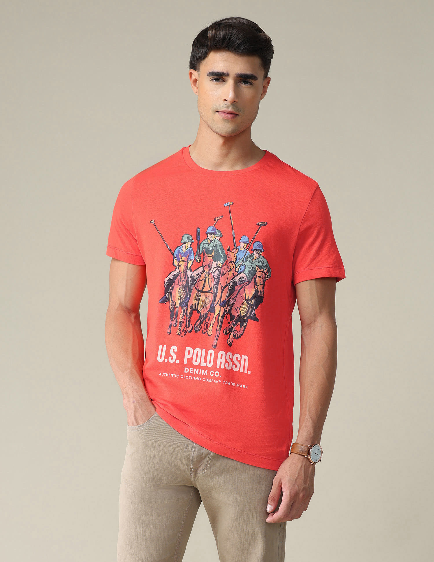 Buy Polo Denim Bold Print Cotton T-Shirt