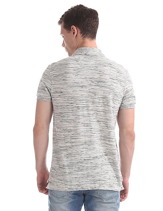 U.S. Polo Assn. Denim Co. Muscle Fit Heathered Polo Shirt