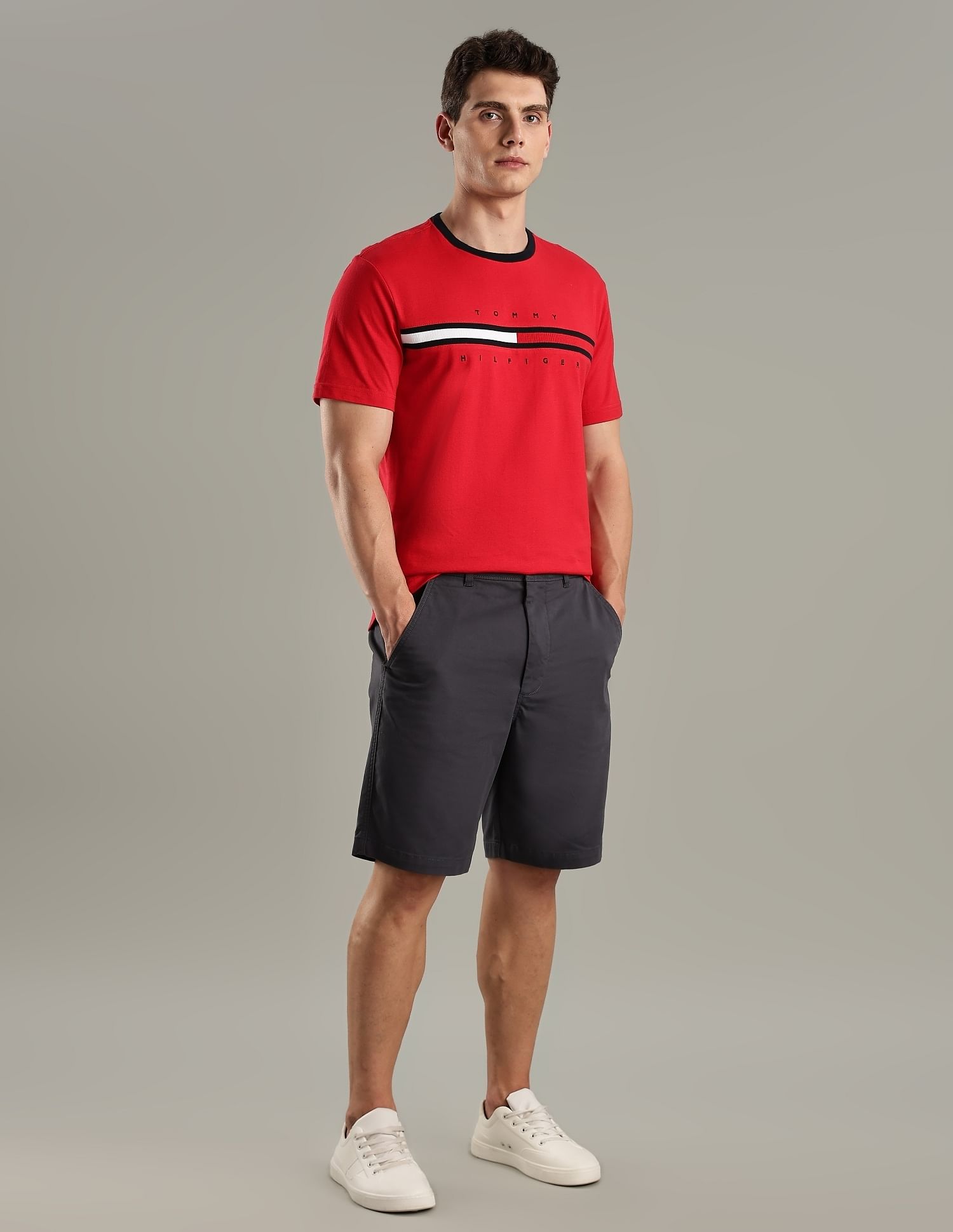 Tommy Hilfiger Embroidered Logo Regular-Fit Cotton T-Shirt