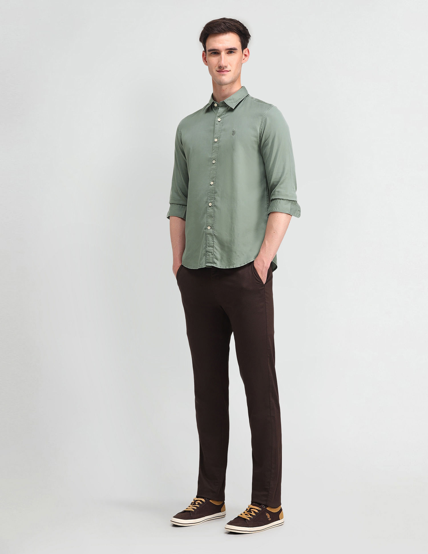 U.S. Polo Assn. Denim Co. Slim Fit Twill Shirt