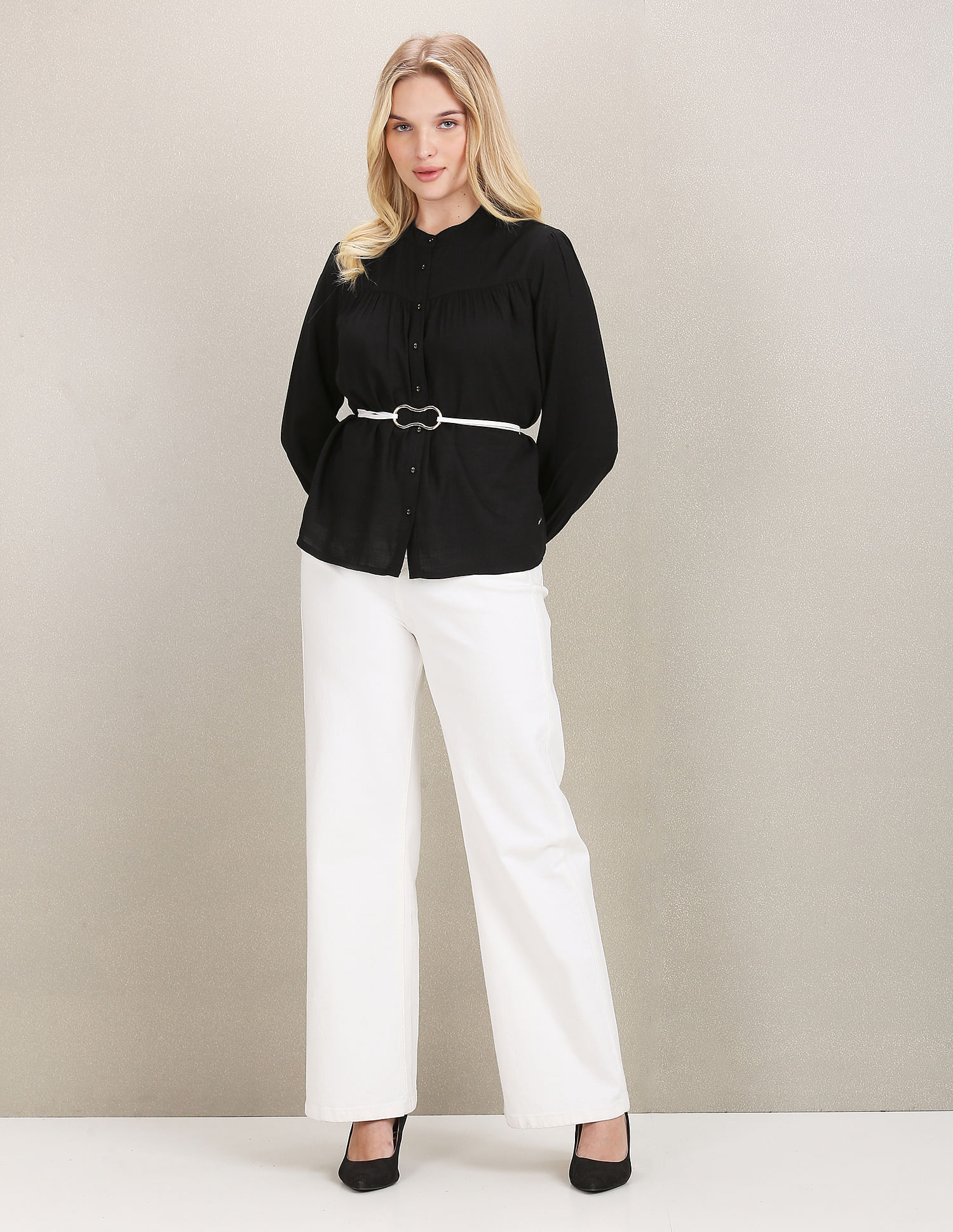 U.S. Polo Assn. Women Solid Viscose Shirt