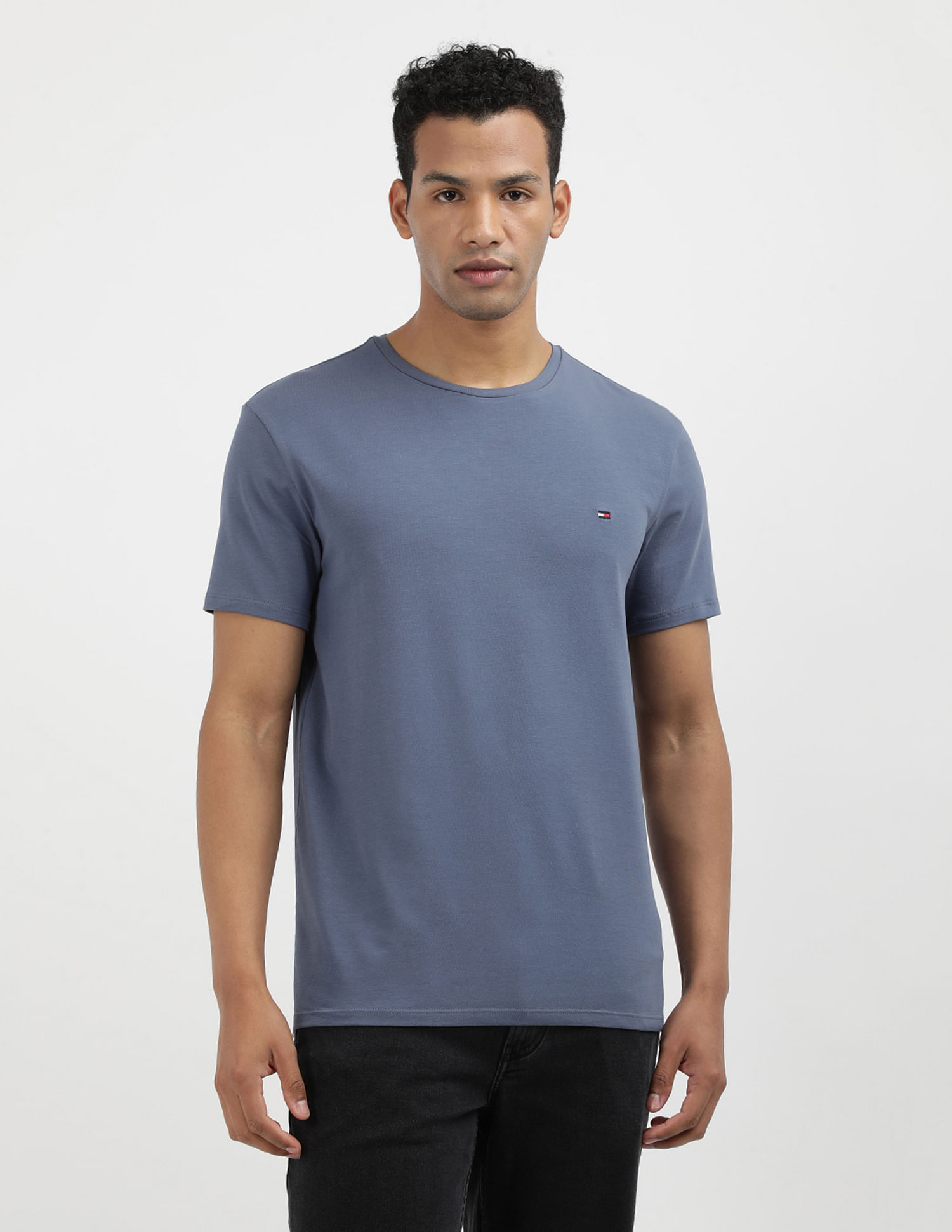 Tommy Hilfiger Solid Stretch Slim Fit T-Shirt