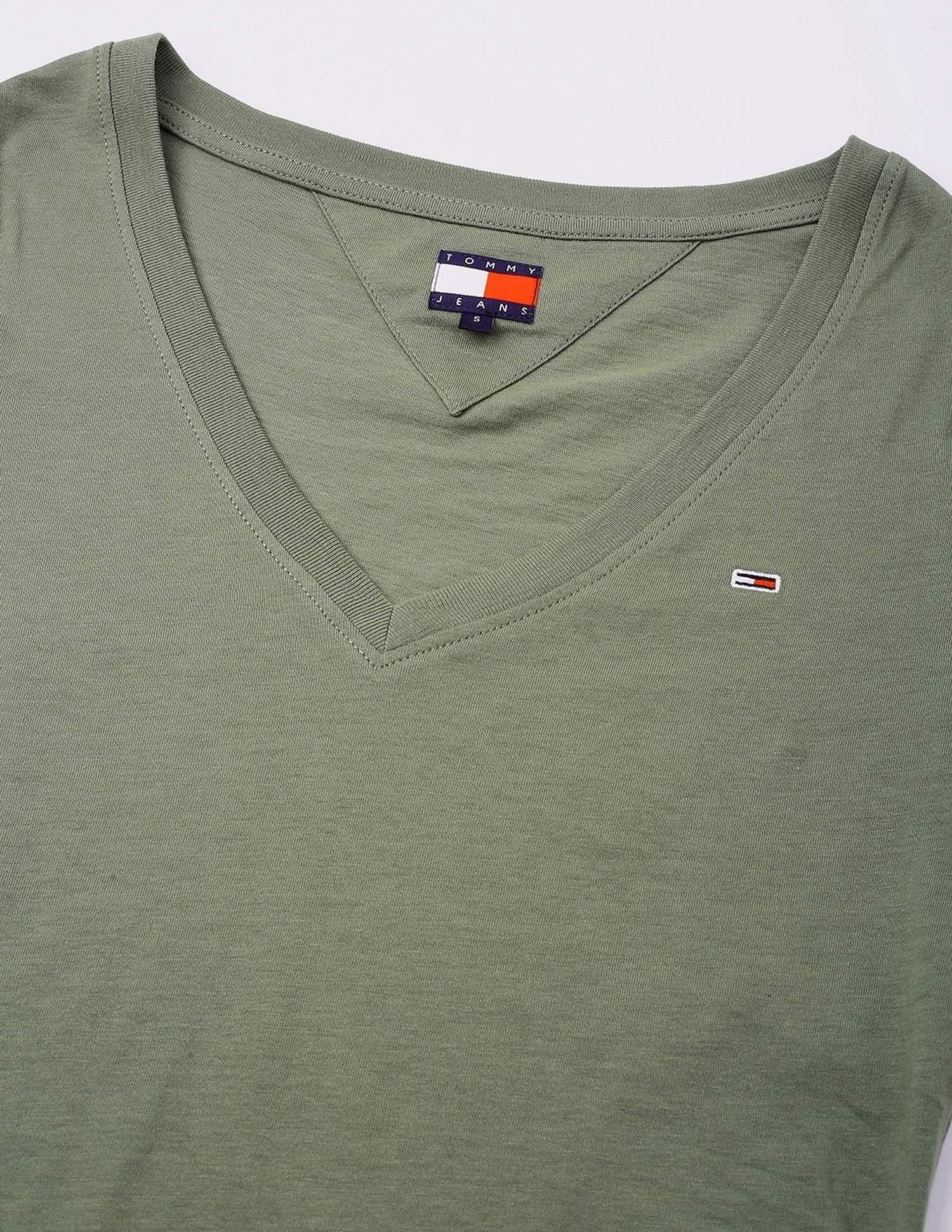 Tommy Hilfiger Solid Slim-Fit Cotton T-Shirt
