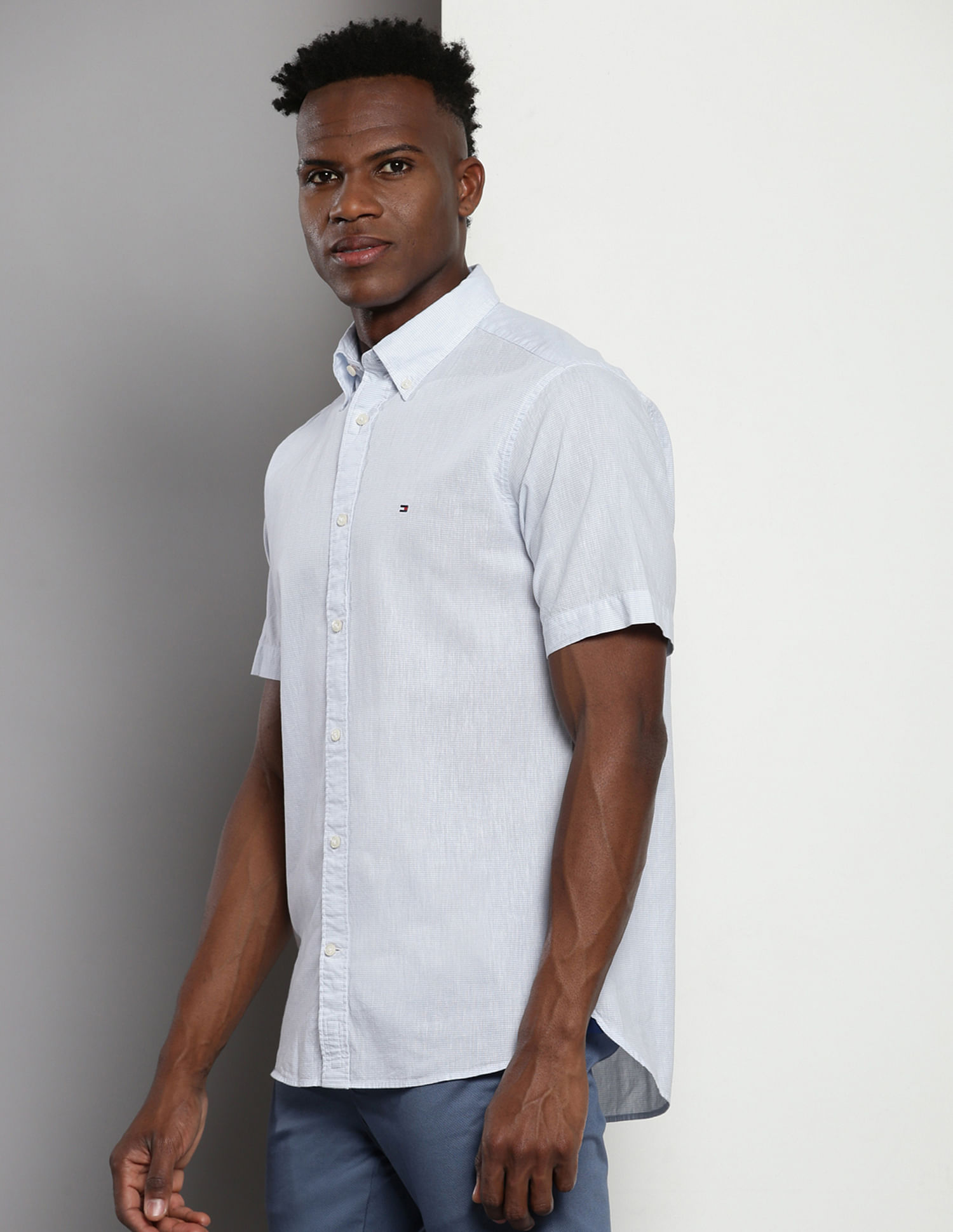 Tommy Hilfiger Horizontal Stripe Dobby Shirt