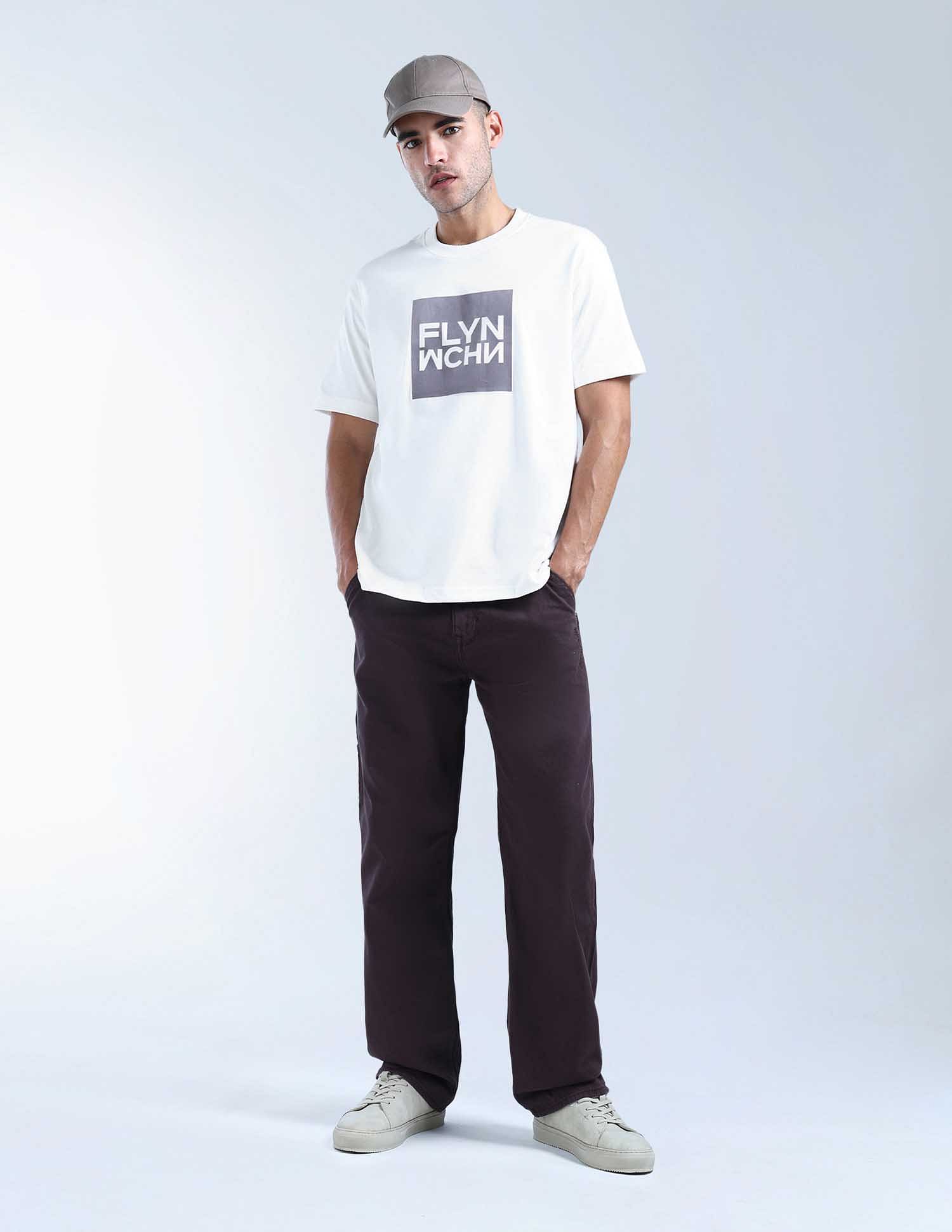 Flying Machine Brand Printed Relaxed Fit T-Shirt
