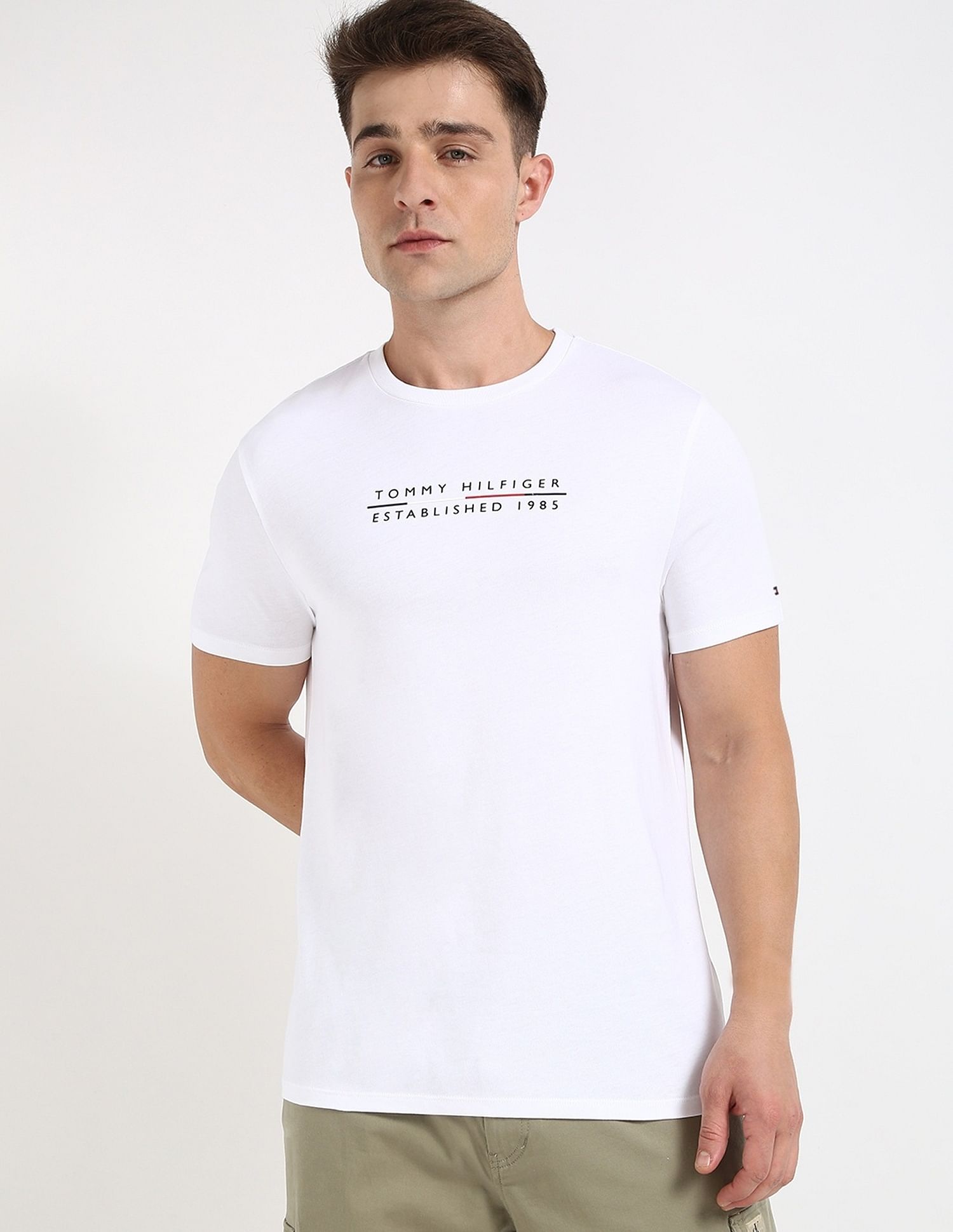 Tommy Hilfiger Logo Regular-Fit Cotton T-Shirt