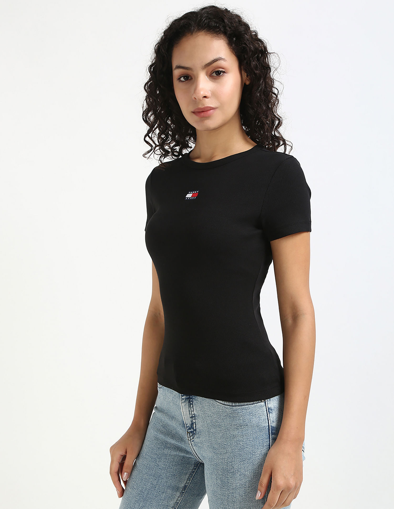 Tommy Hilfiger Solid Slim-Fit Cotton T-Shirt