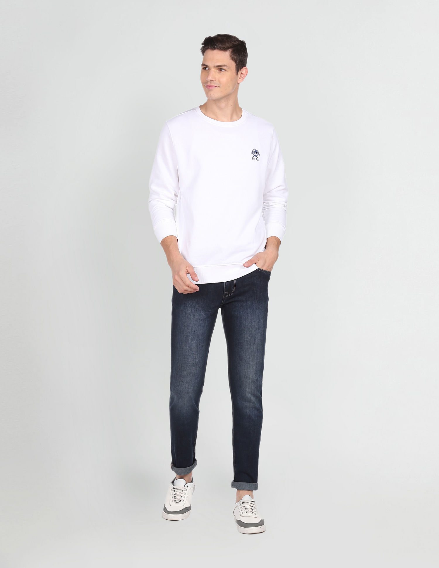 U.S. Polo Assn. Denim Co. Brandon Slim Tapered Fit Blue Jeans