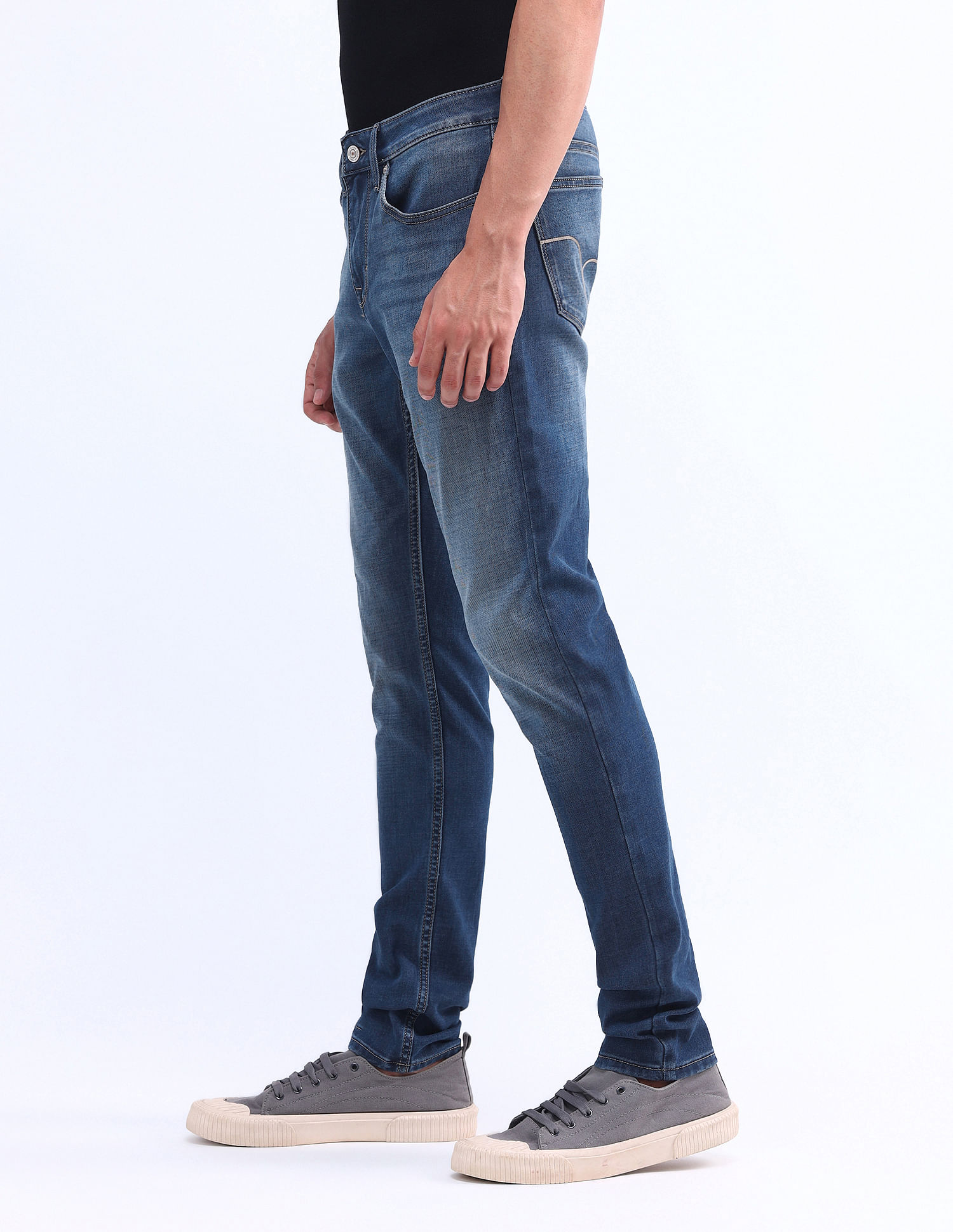 Flying Machine Jackson Super Skinny Whiskered Jeans