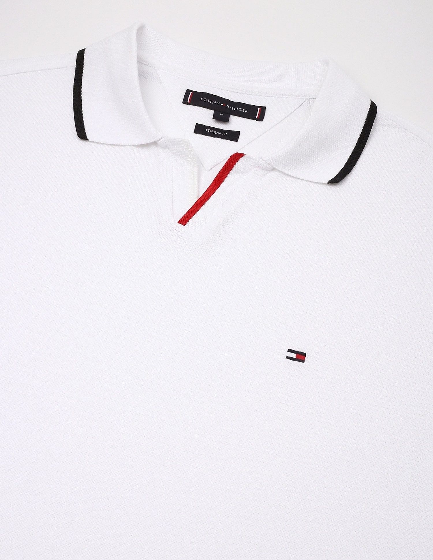 Tommy Hilfiger Solid Regular-Fit Cotton Polo Shirt