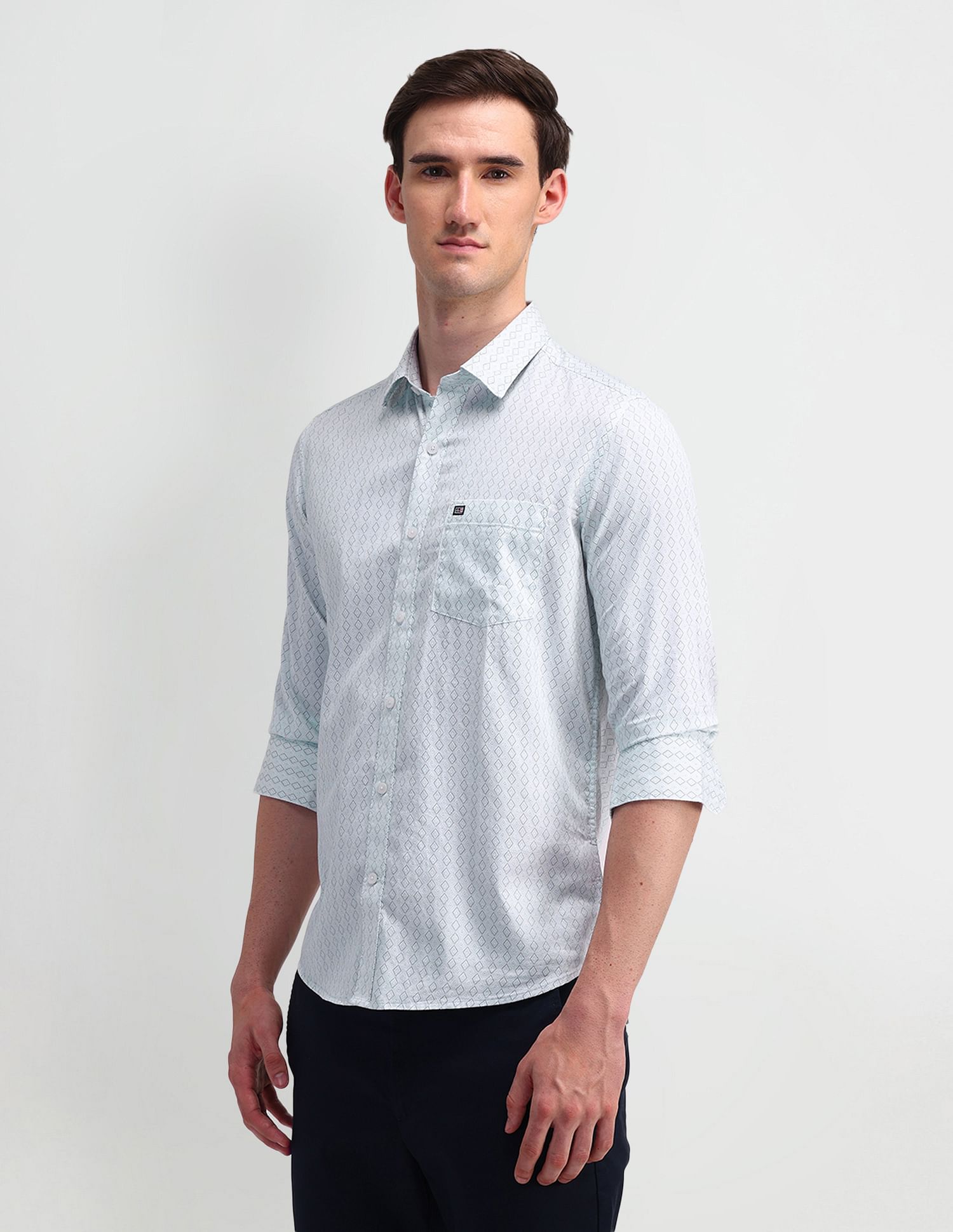 Arrow Sport Slim Fit Satin Shirt