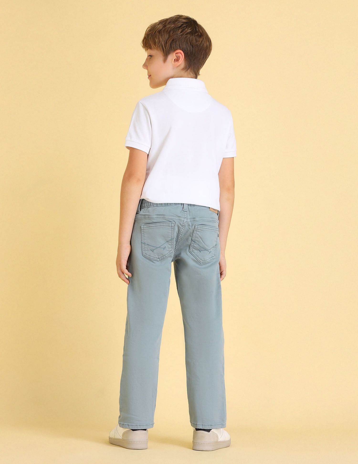 U.S. Polo Assn. Kids Boys Relaxed Fit Mid Rise Jeans