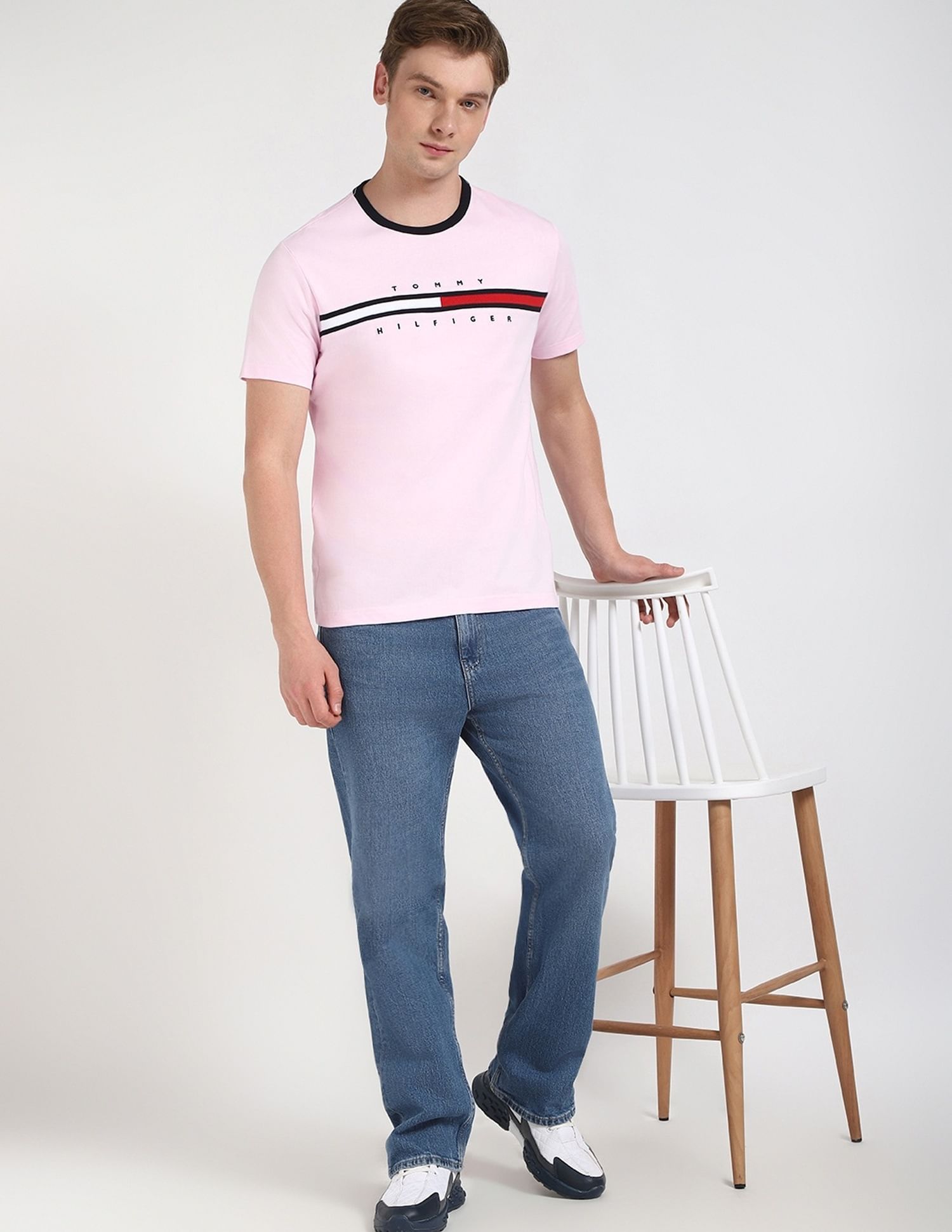 Tommy Hilfiger Embroidered Logo Regular-Fit Cotton T-Shirt