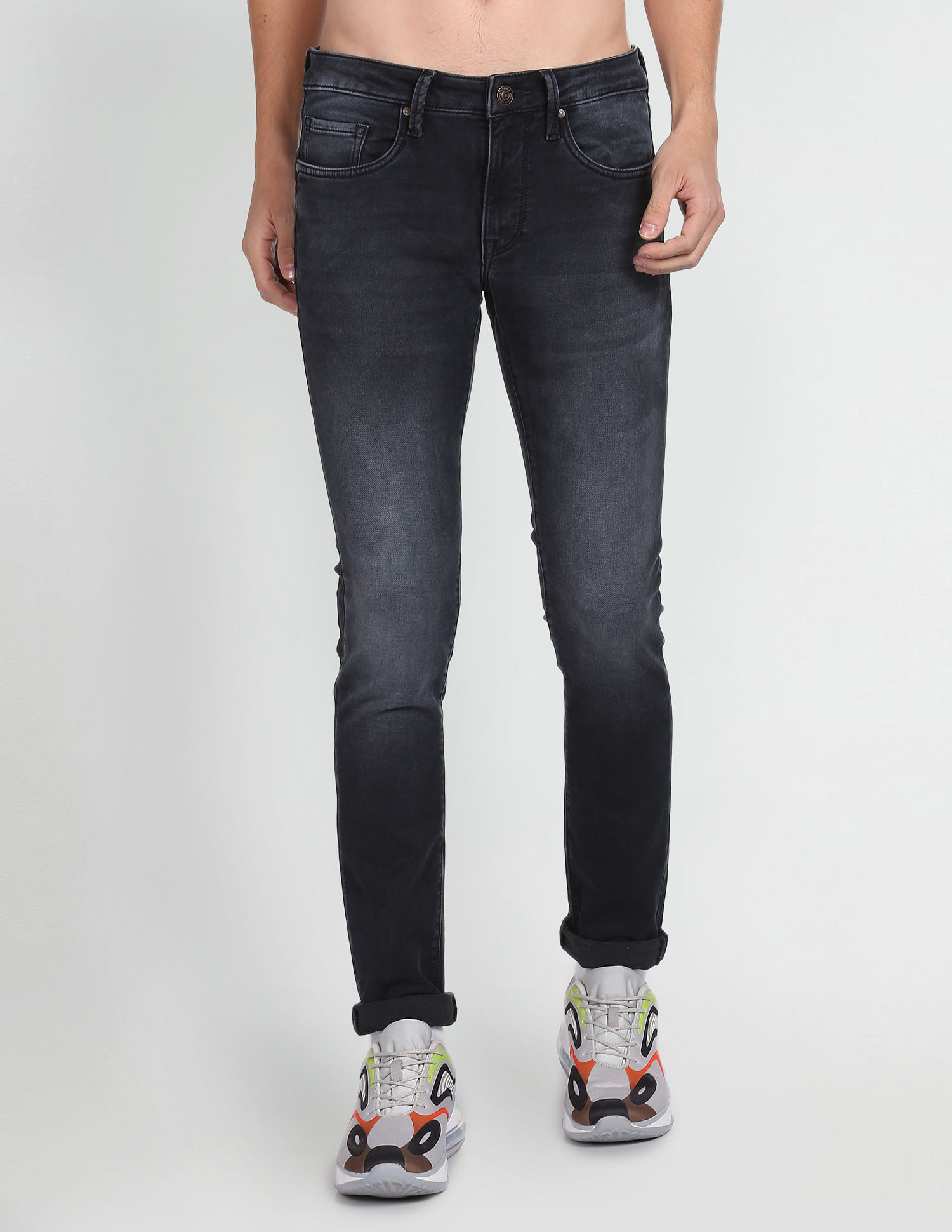 Flying Machine Jackson Super Skinny Fit Mid Rise Jeans