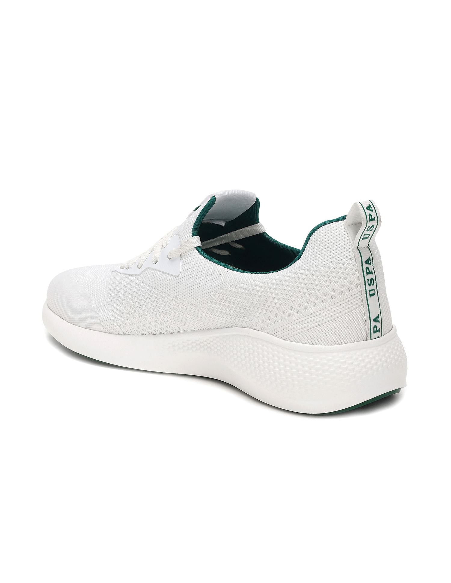 U.S. Polo Assn. Knit Panelled Lebron 3.0 Grn Sneakers