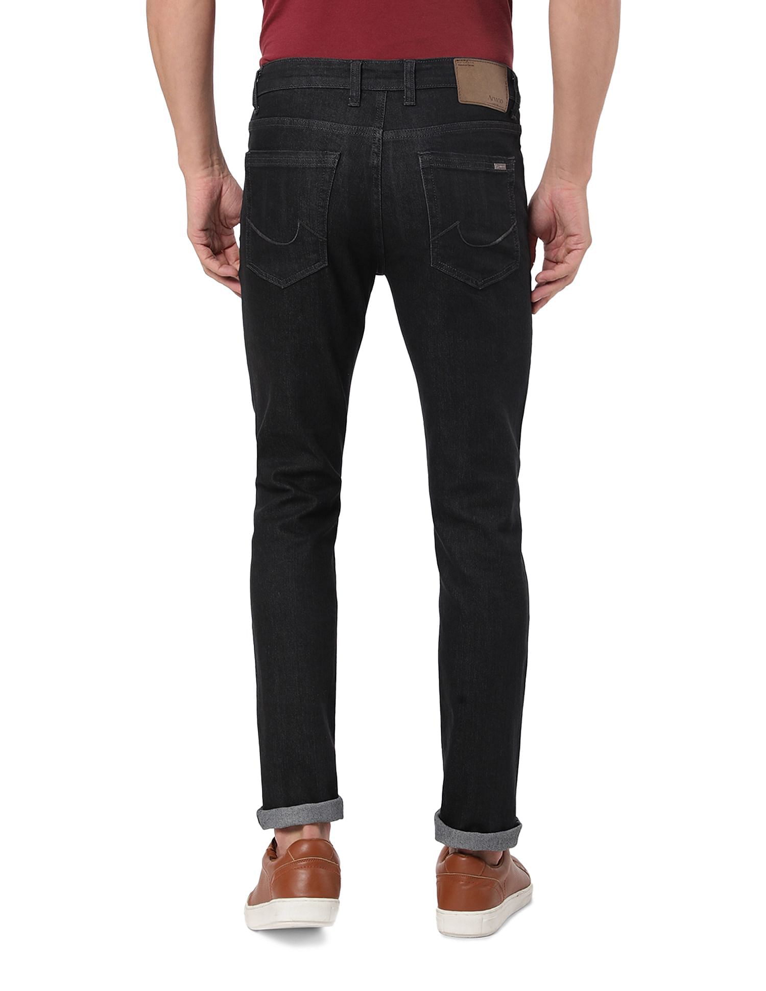 AD by Arvind Slim Fit Mid Rise Jeans