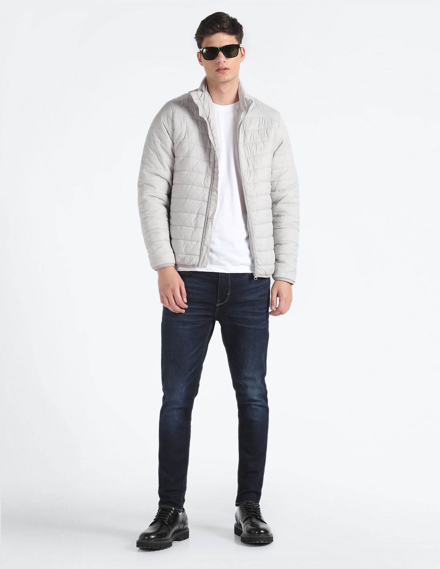 Flying Machine Morrison Skinny Cropped Dark Wash Jeans