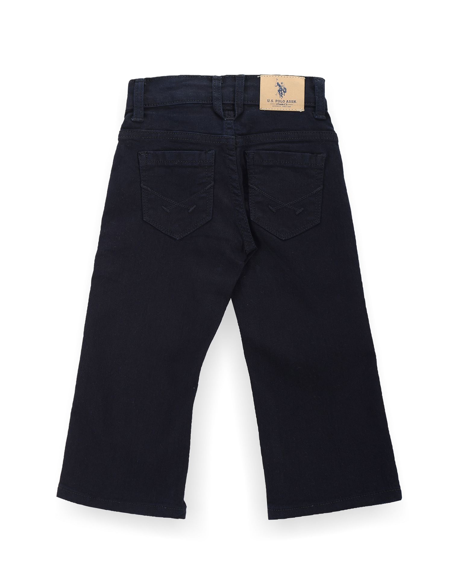 U.S. Polo Assn. Kids Boys Mid Rise Boot Cut Jeans