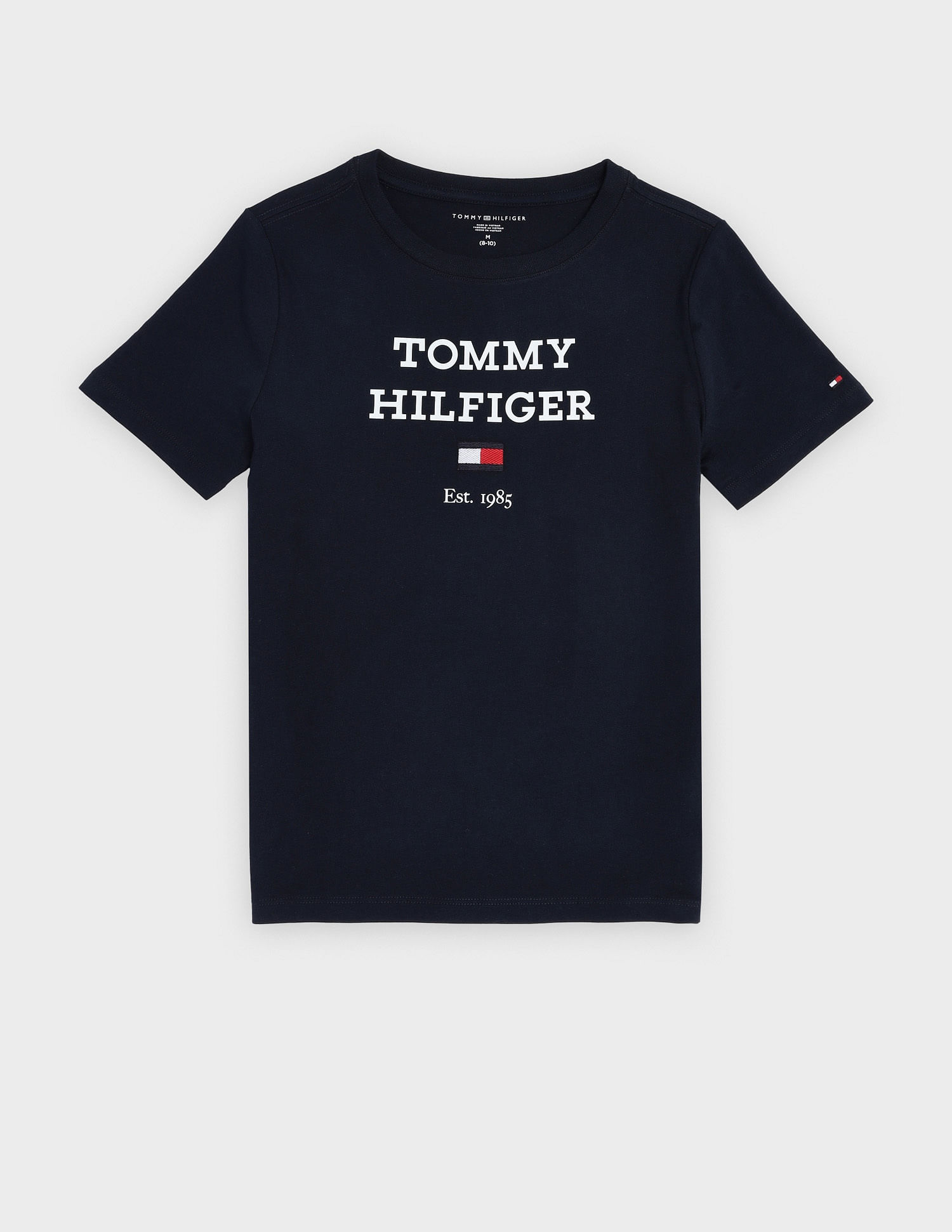 Tommy Hilfiger Kids Boys Logo Regular Fit Cotton T-Shirt