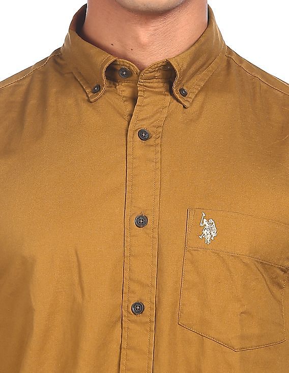 U.S. Polo Assn. Solid Button Down Collar Shirt