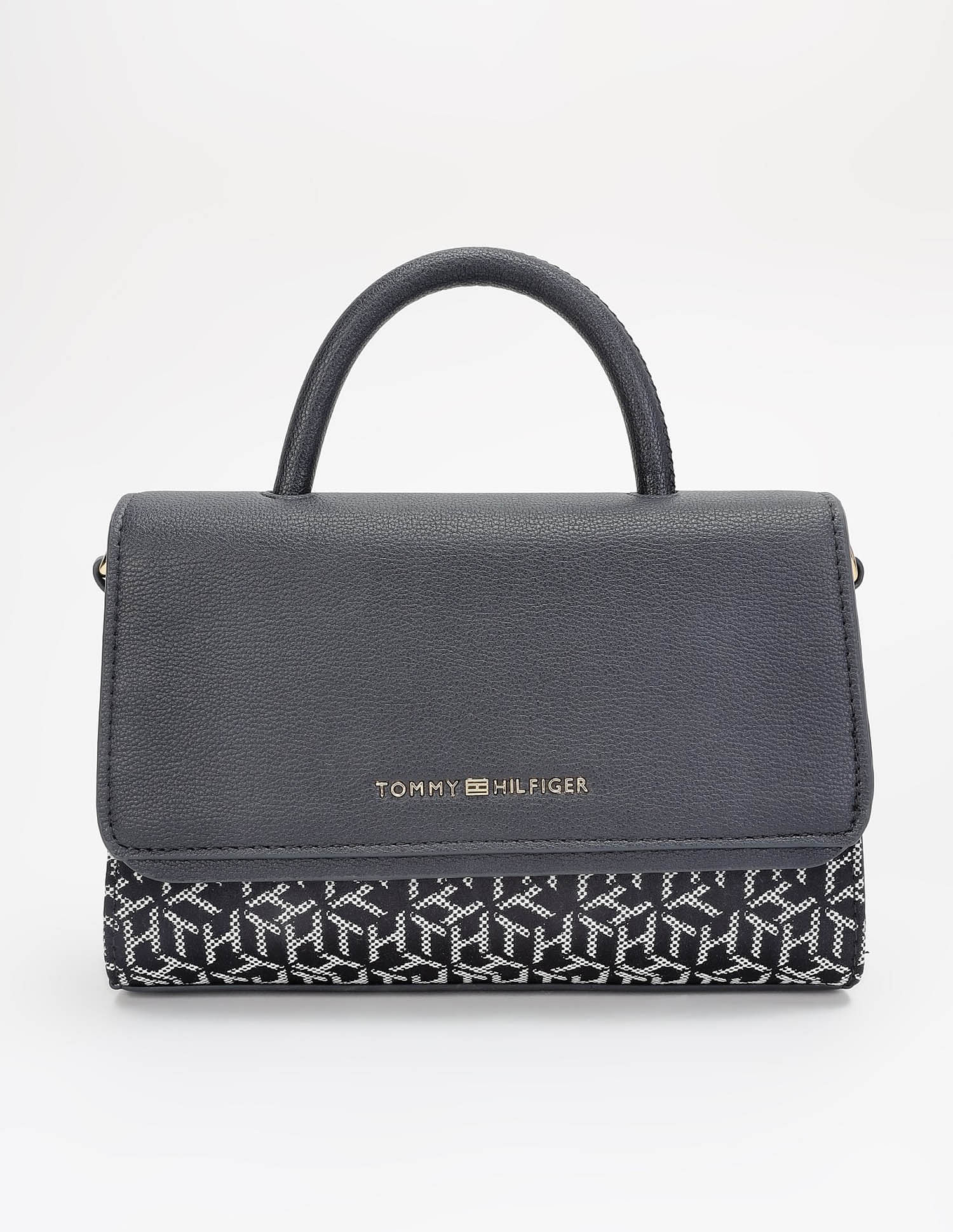 Tommy Hilfiger Logo Blue Polyester Sling Bag