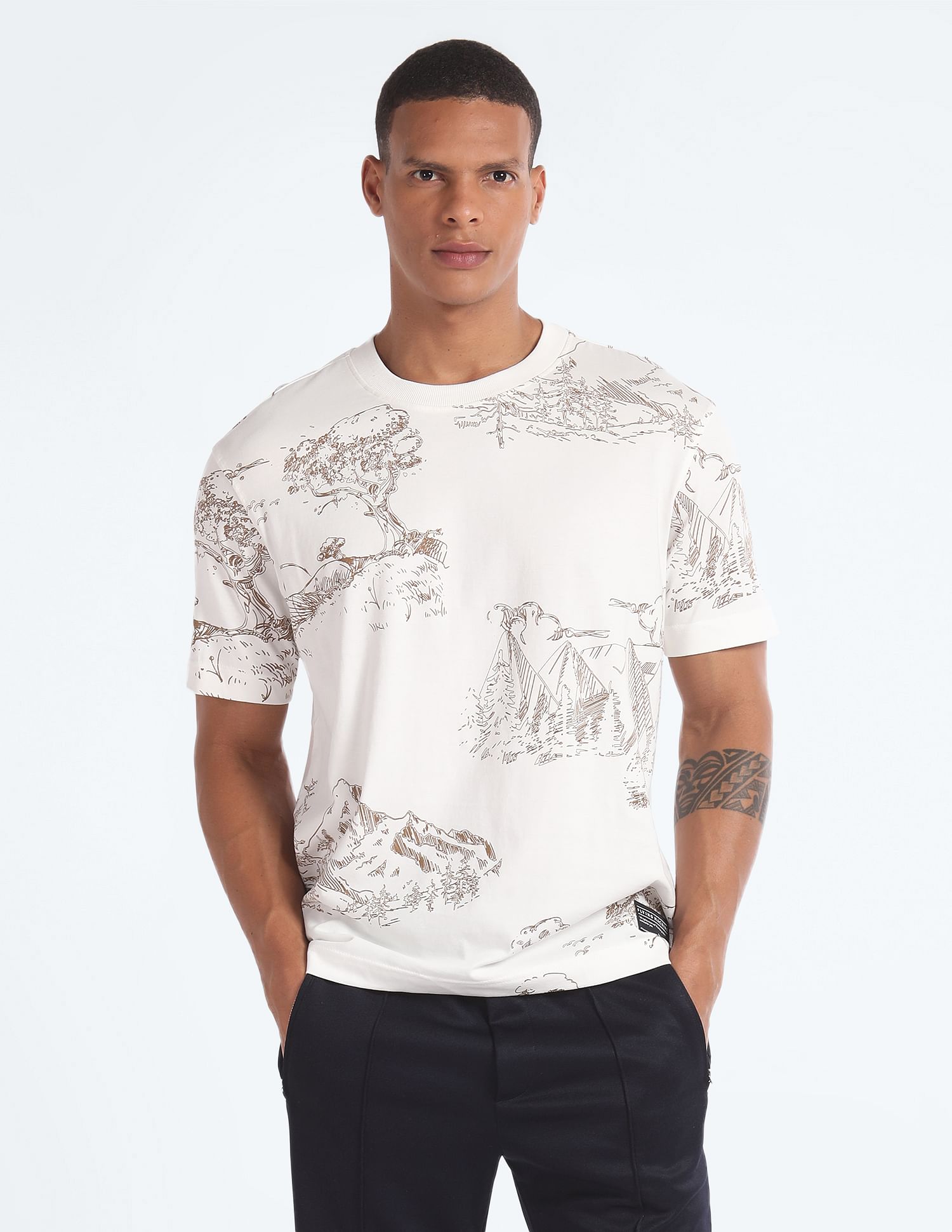 Flying Machine Cotton Oversized T-Shirt