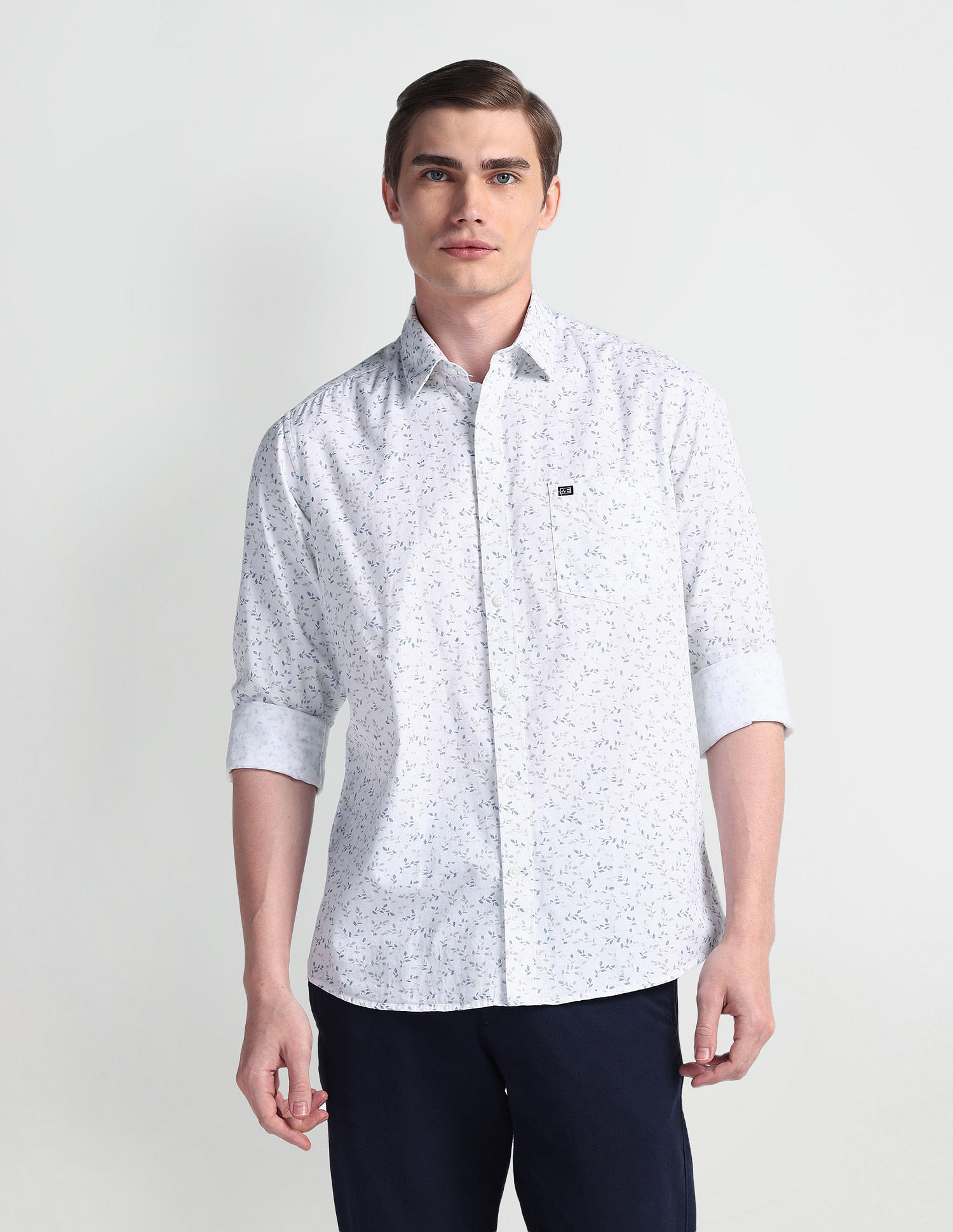 Arrow Sport All Over Print Manhattan Slim Fit Shirt