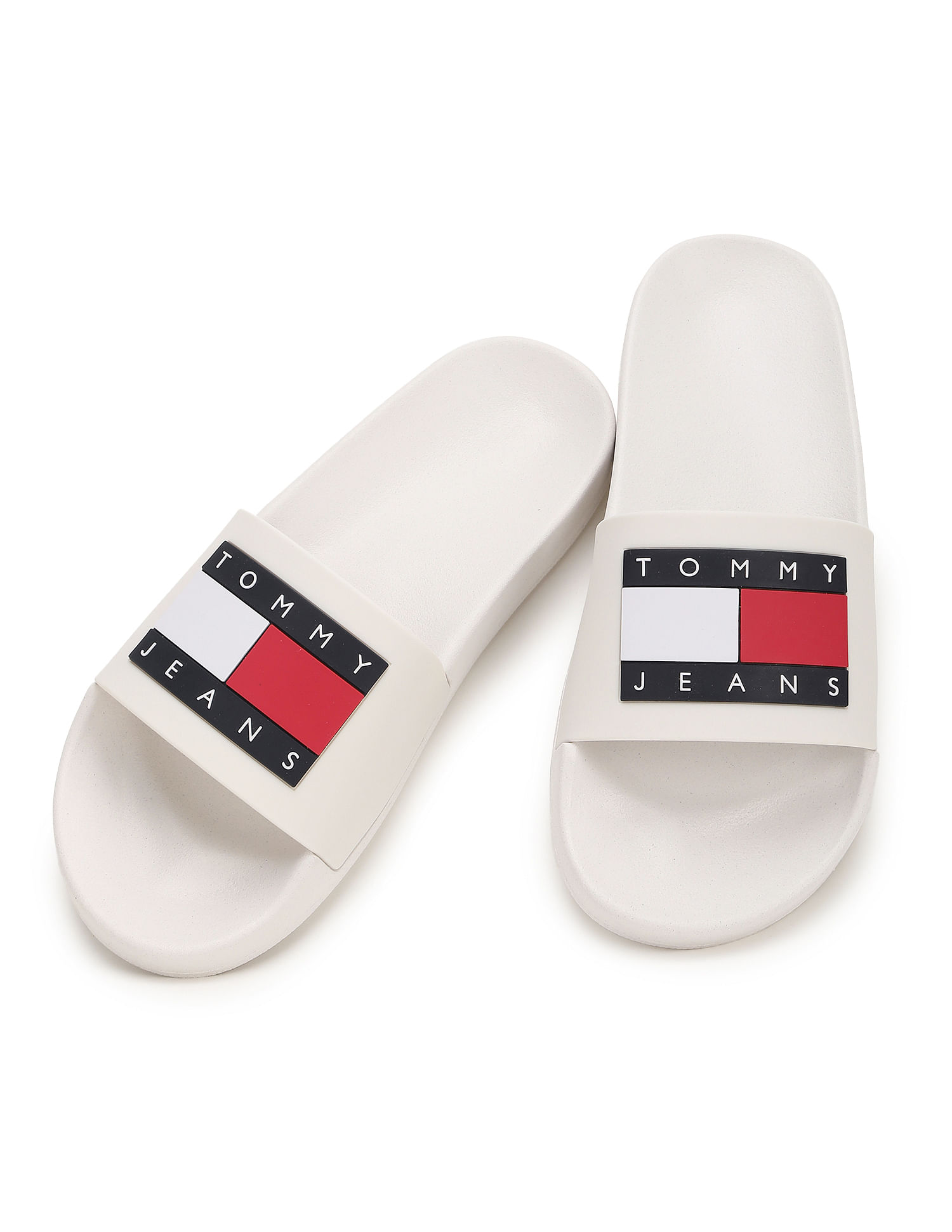 Buy Tommy Hilfiger Women Brand Print Pool Slides NNNOW