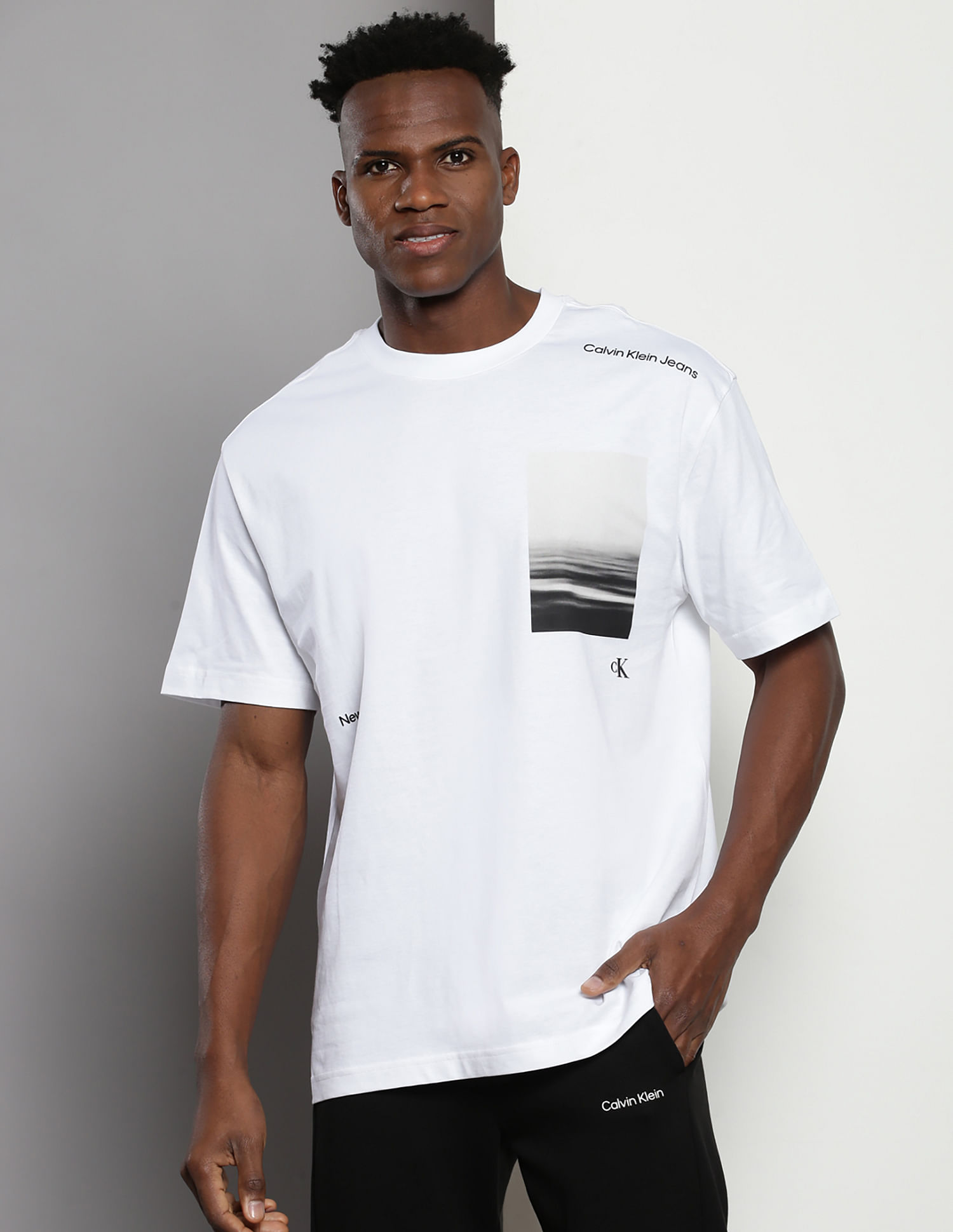 Calvin Klein Serenity Back Graphic Print T-Shirt