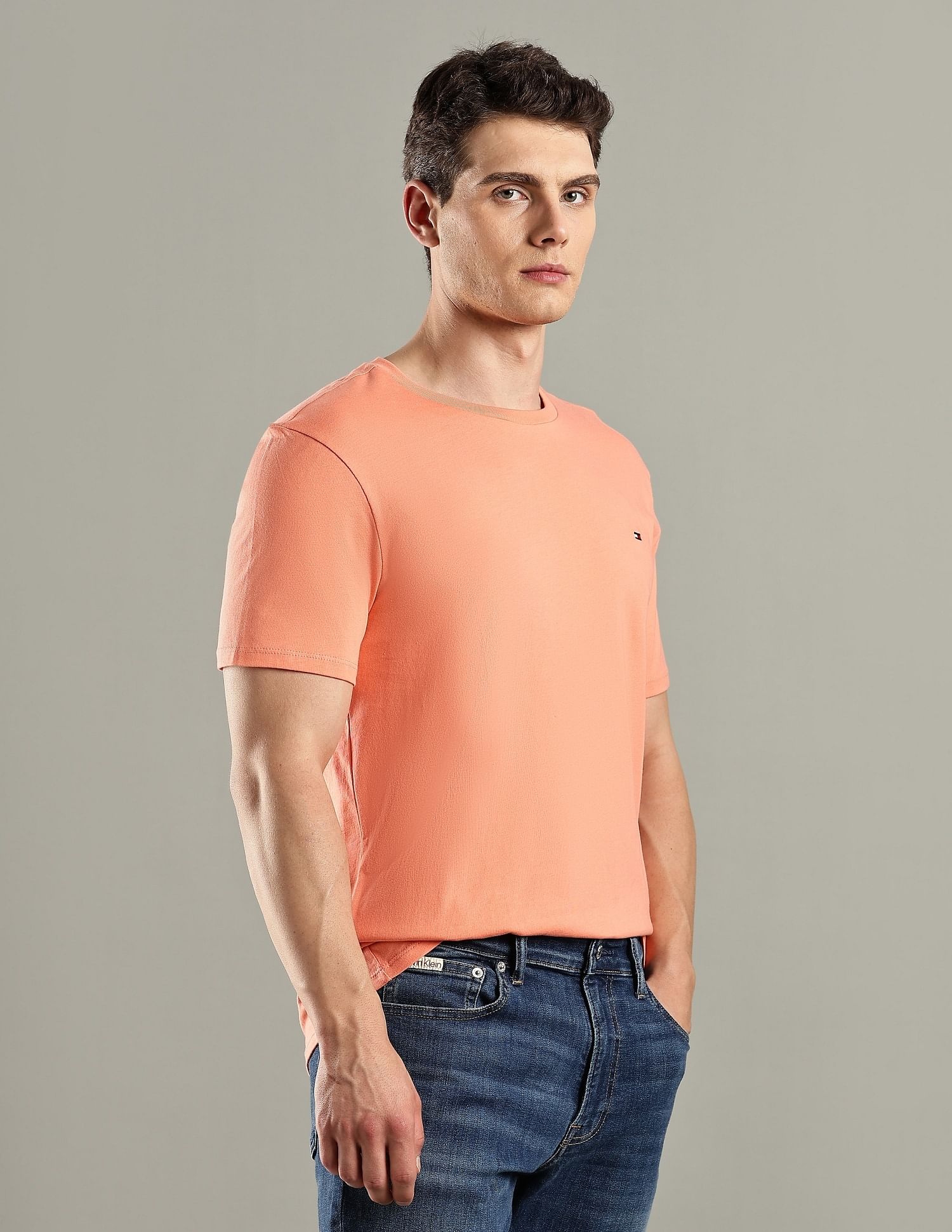 Tommy Hilfiger Solid Regular-Fit Cotton T-Shirt