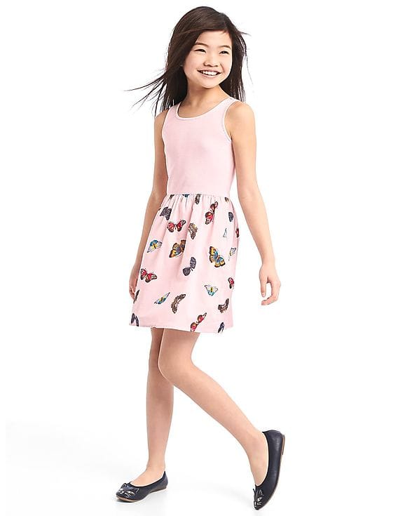 Buy GAP Girls Pink Ribbed Tank Dress - NNNOW.com