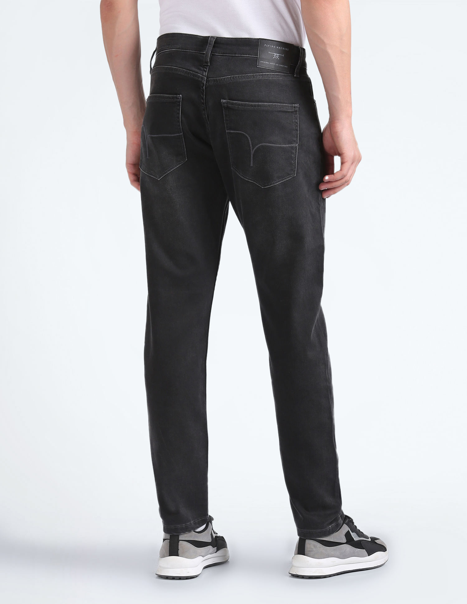 Buy Flying Machine Slim Tapered Fit Stone Wash Jeans