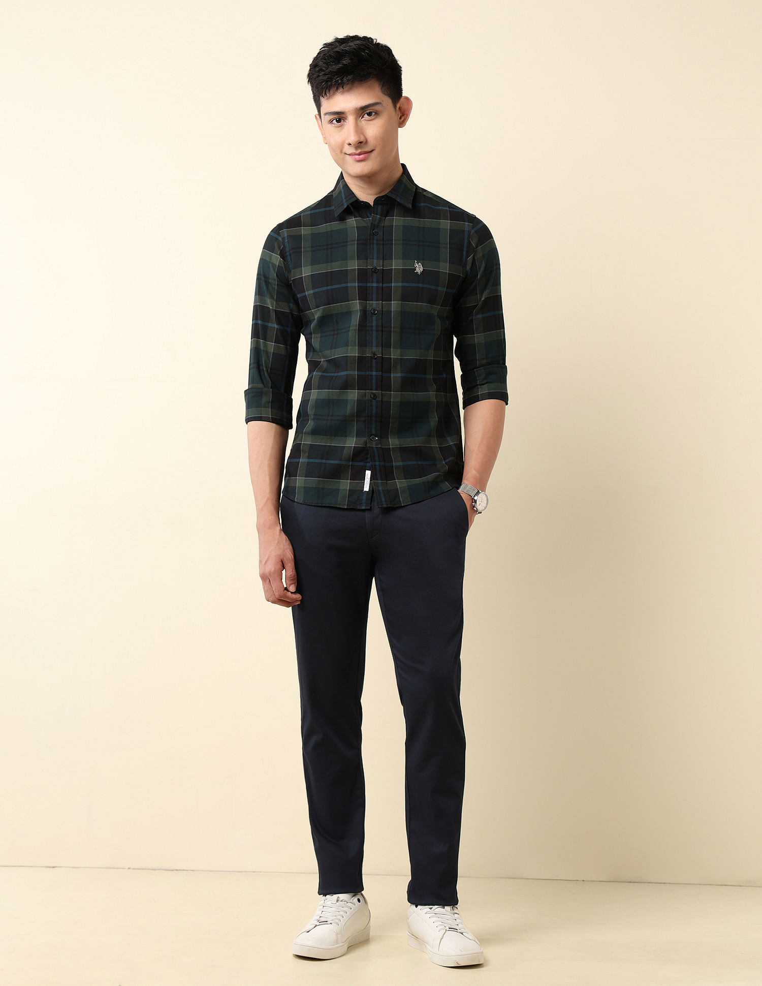 U.S. Polo Assn. Pure Cotton Tailored Fit Dobby Shirt