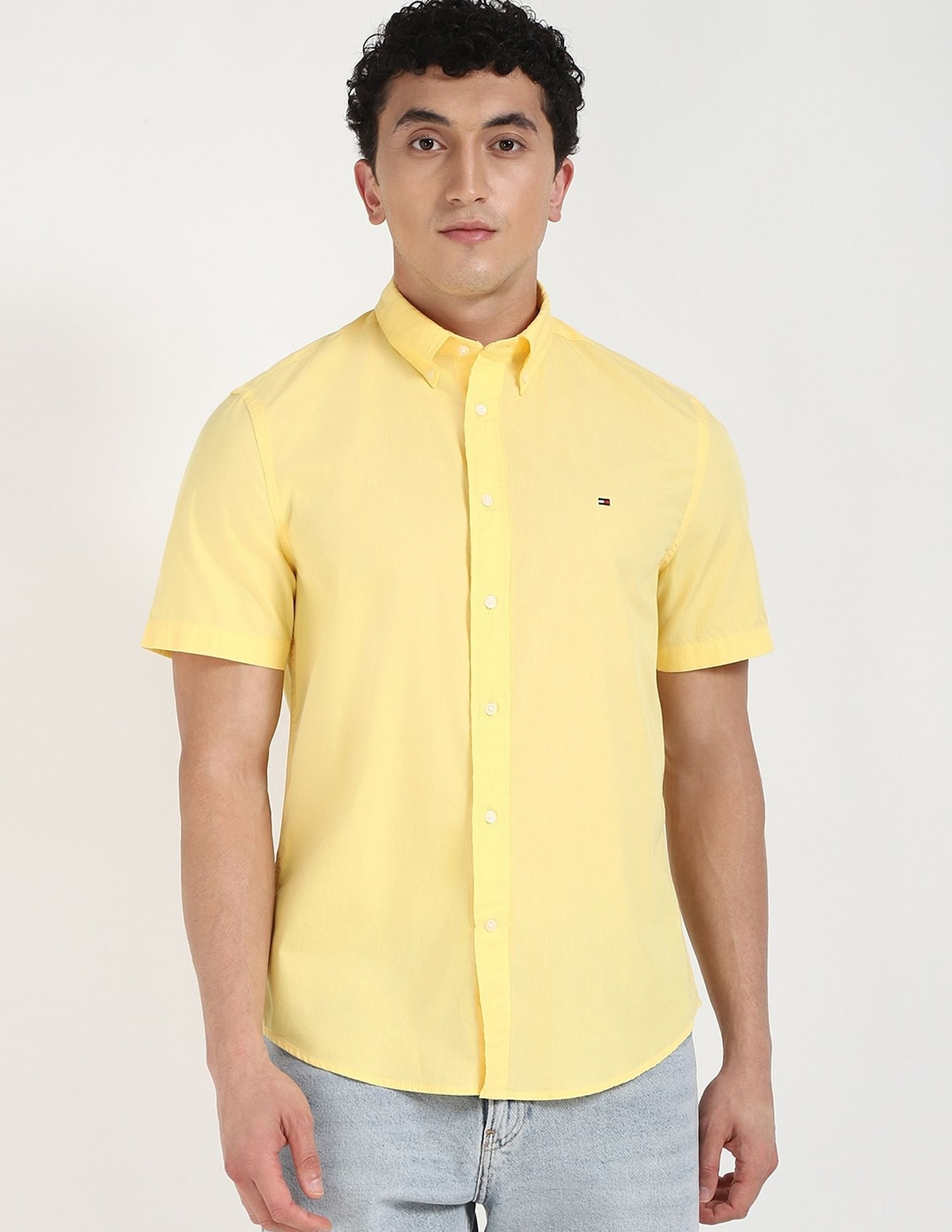 Tommy Hilfiger Solid Regular-Fit Poplin Woven Shirt