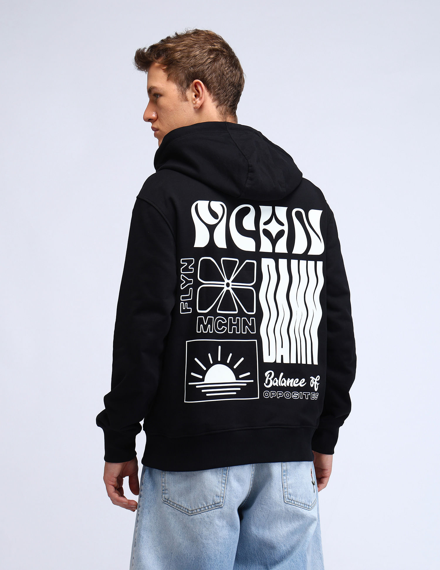 Flying Machine Graphic Printed Relaxed Fit Sweatshirt