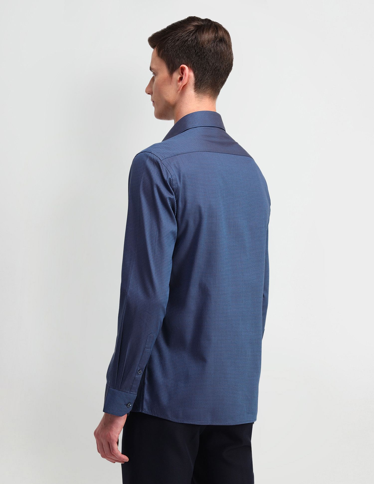 Arrow Dobby Geometric Printed Shirt