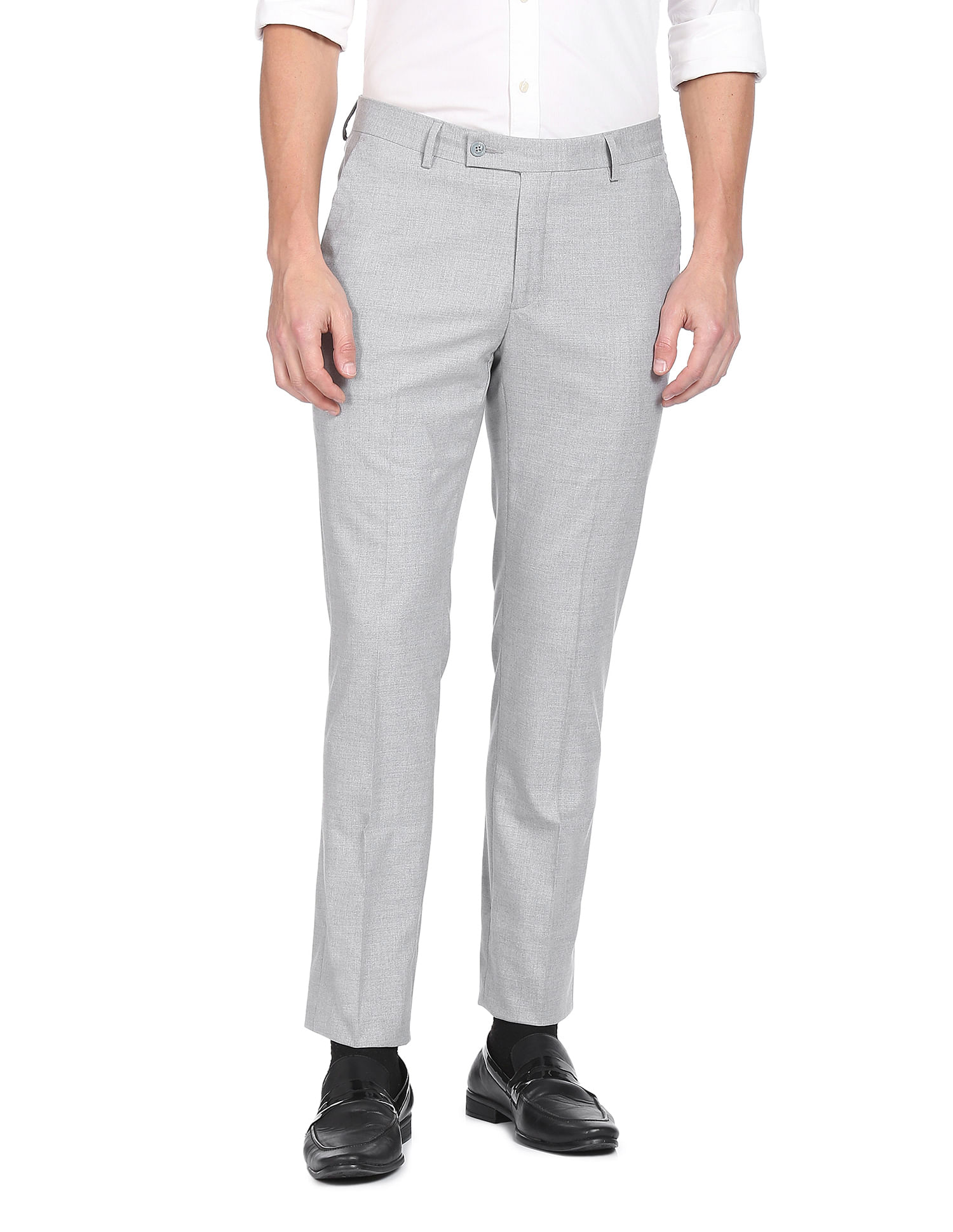 Mens Modern Trousers / Neutral Grey Wool Pants / Asymmetrical Trousers /  Drop Crotch Mens Pants / Urban Clothing by POWHA 