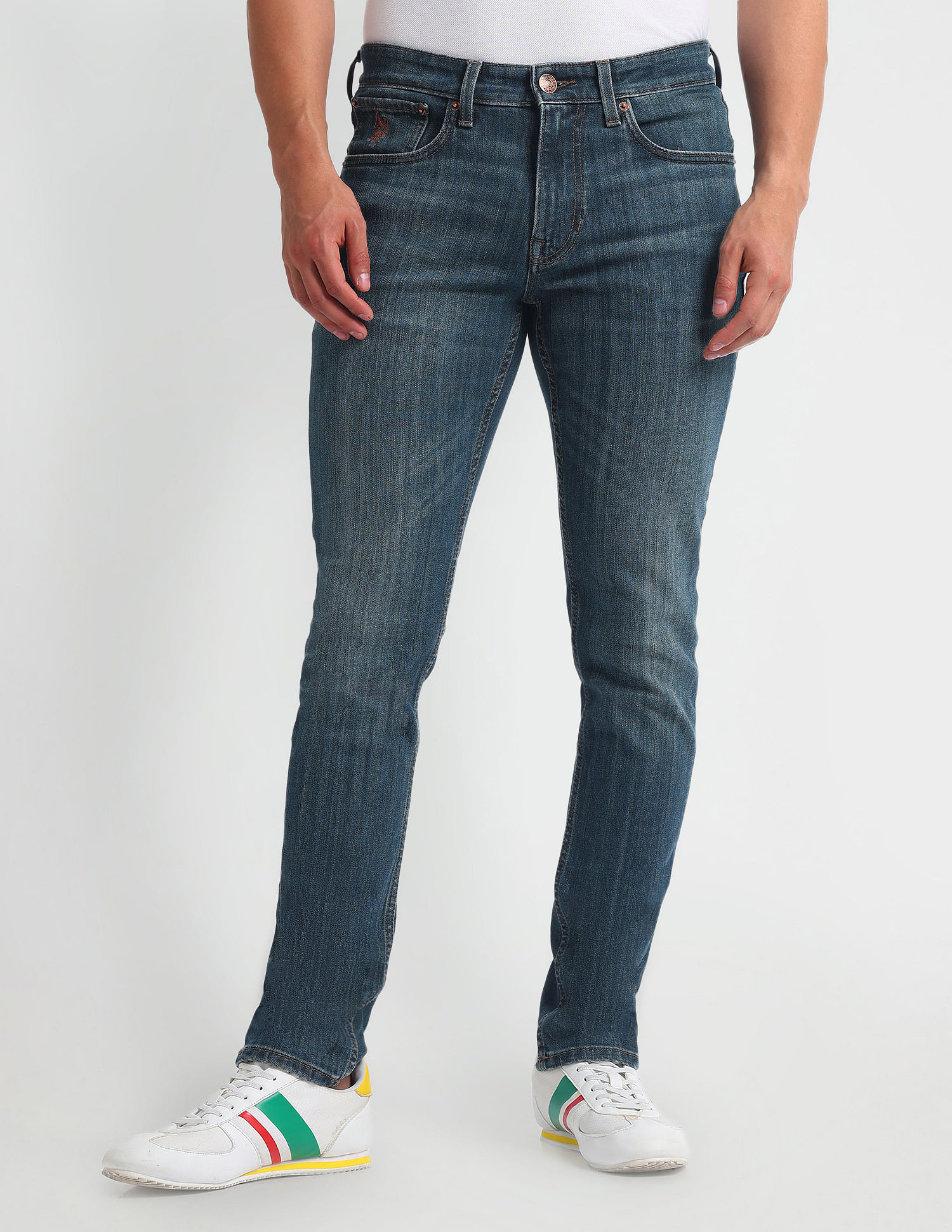 U.S. Polo Assn. Denim Co. Brandon Slim Tapered Fit Blue Jeans