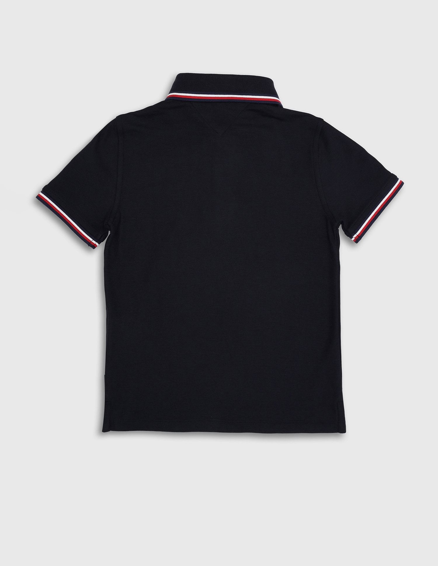 Tommy Hilfiger Boys Navy Solid Polo Shirt