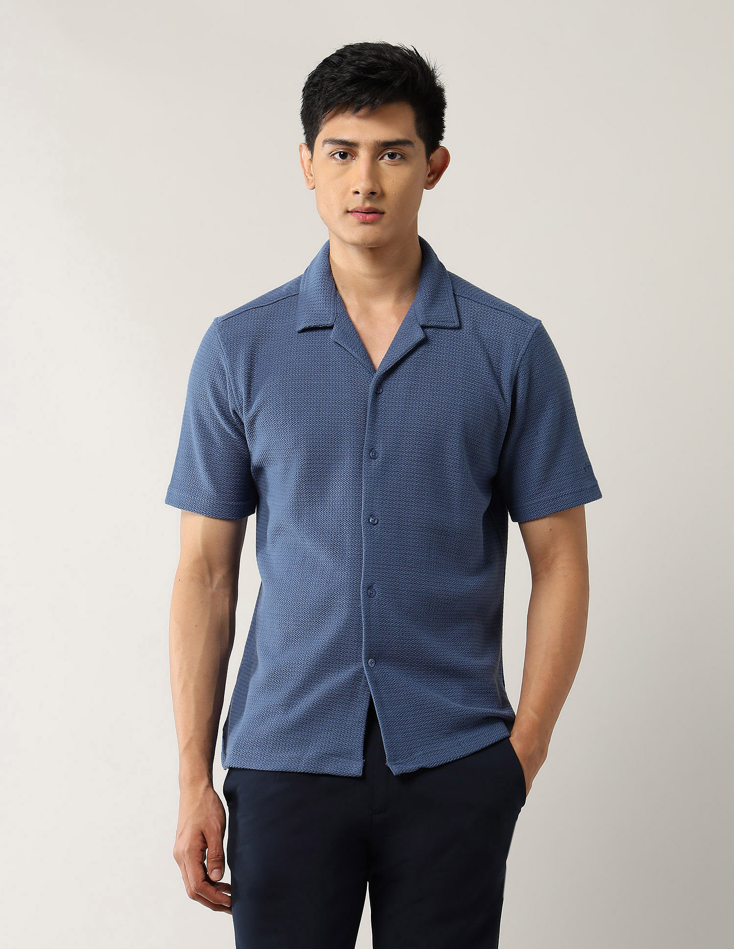 Arrow Pure Cotton Relaxed Fit Cuban Shirt