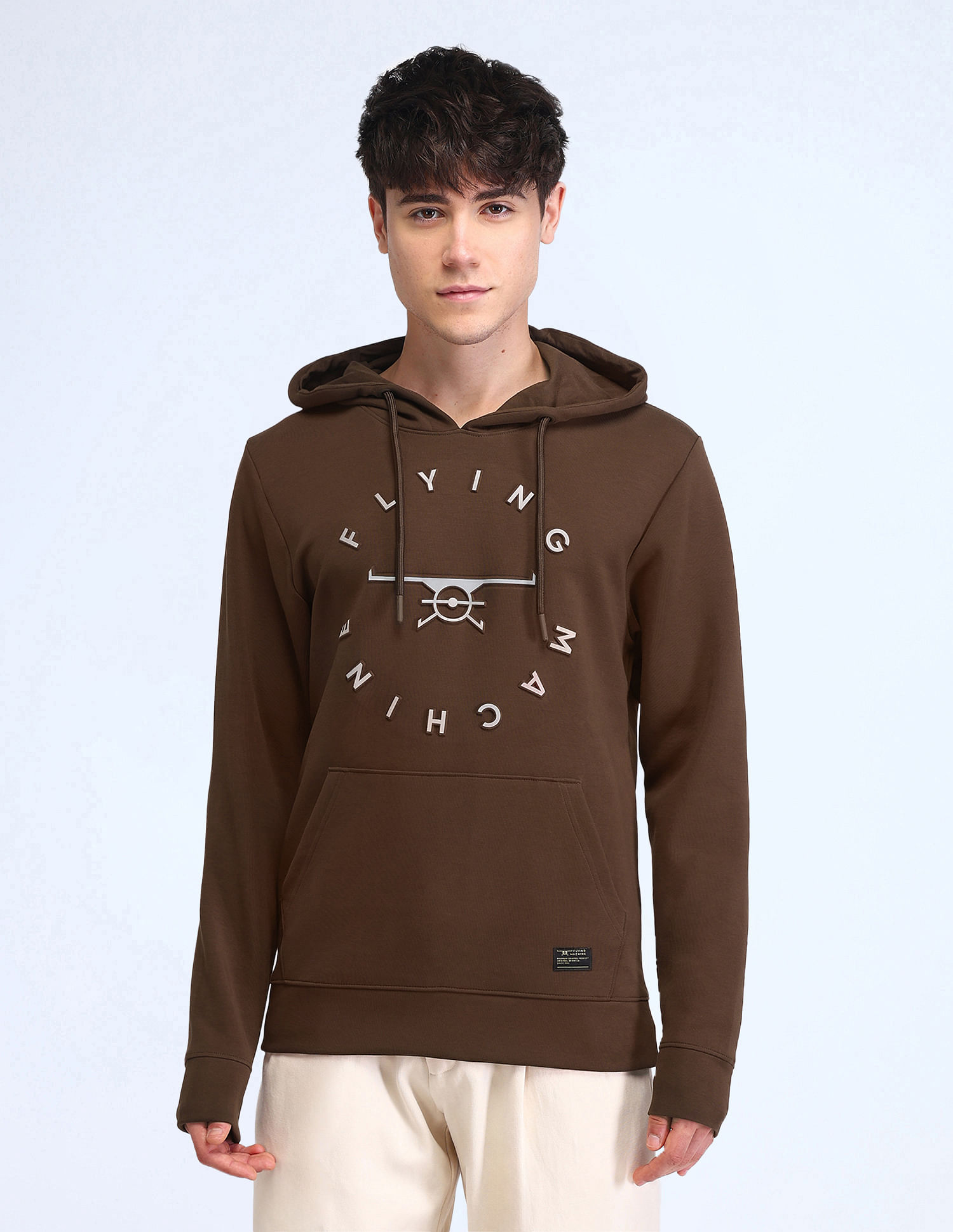 Flying Machine Regular Fit Printed Sweatshirt