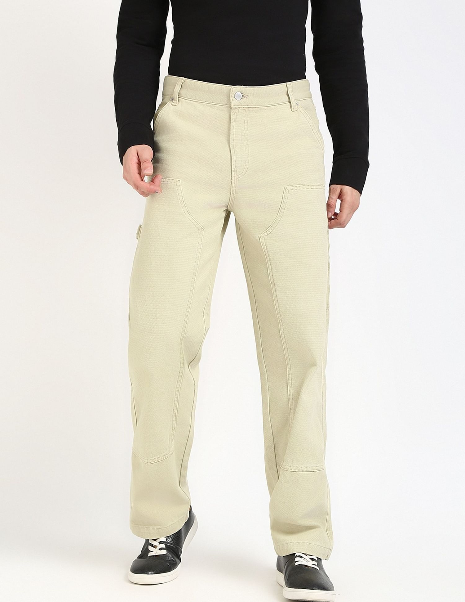 Tommy Hilfiger Regular-Fit Solid Mid Rise Trouser