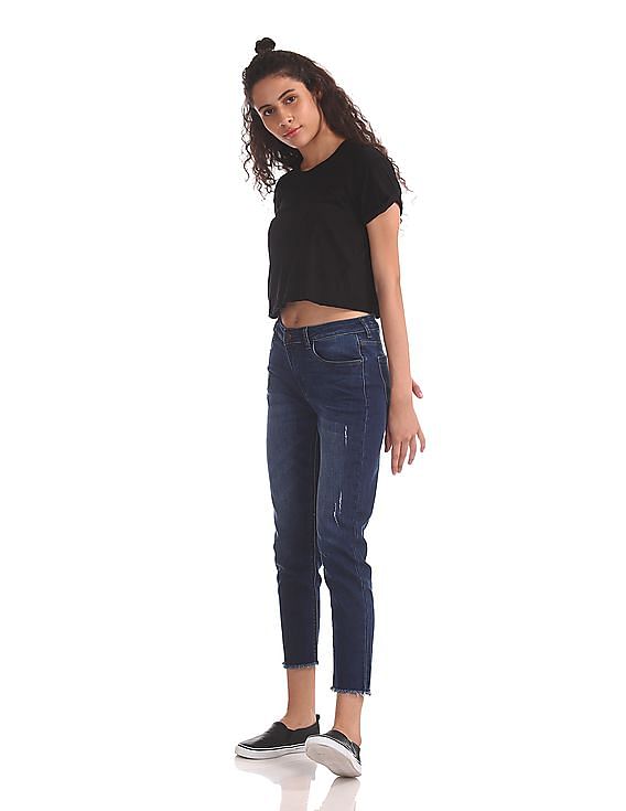 Flying Machine Women Veronica Skinny Fit Washed Jeans