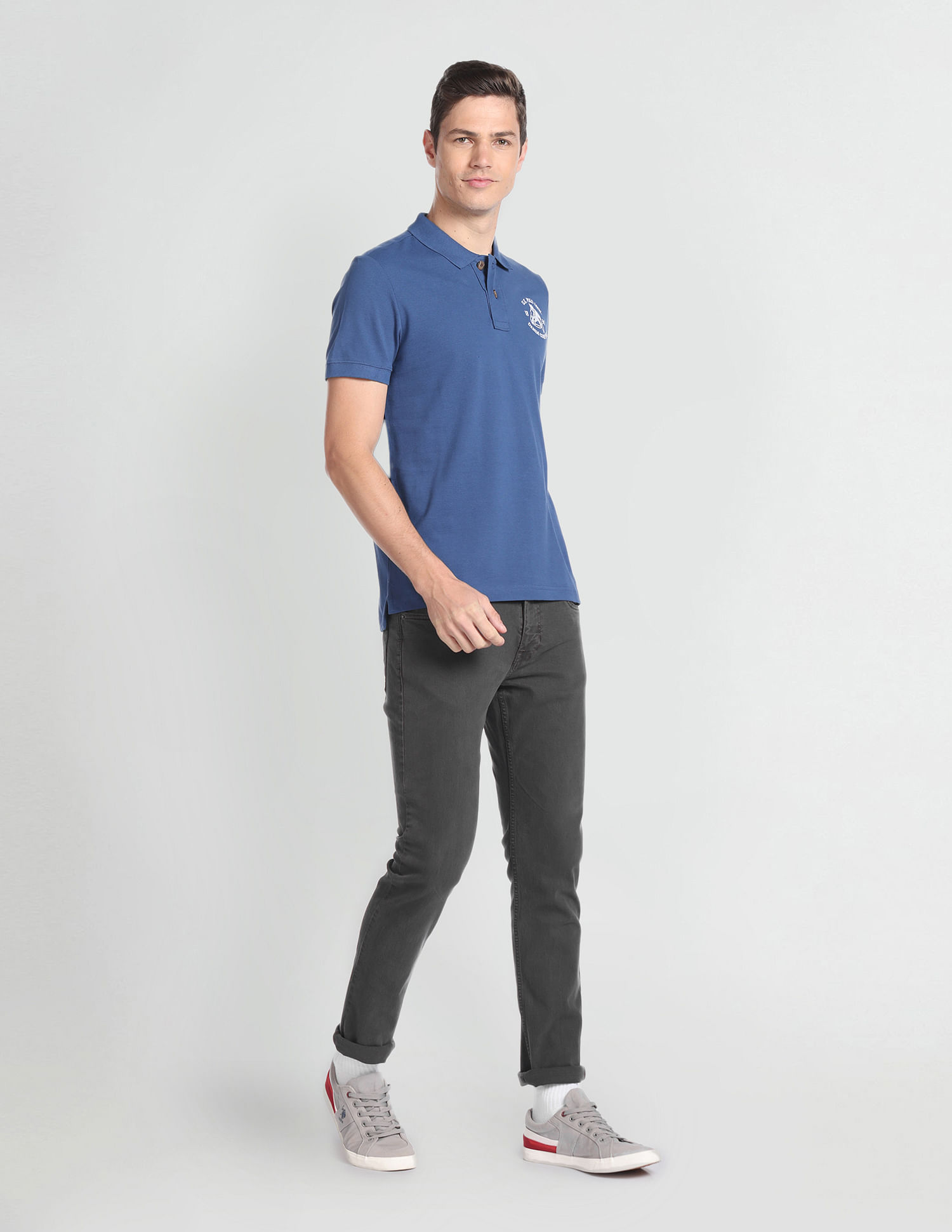 U.S. Polo Assn. Denim Co. Brandon Slim Tapered Fit Grey Jeans