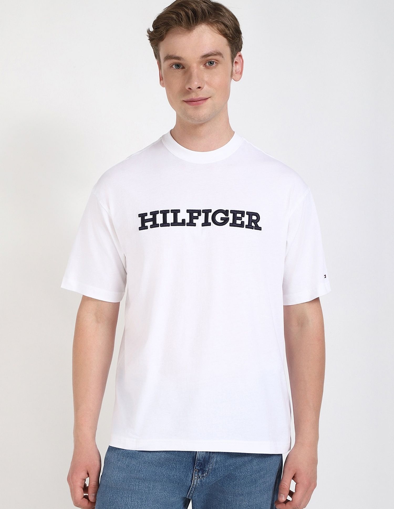 Tommy Hilfiger Logo Regular-Fit Cotton T-Shirt