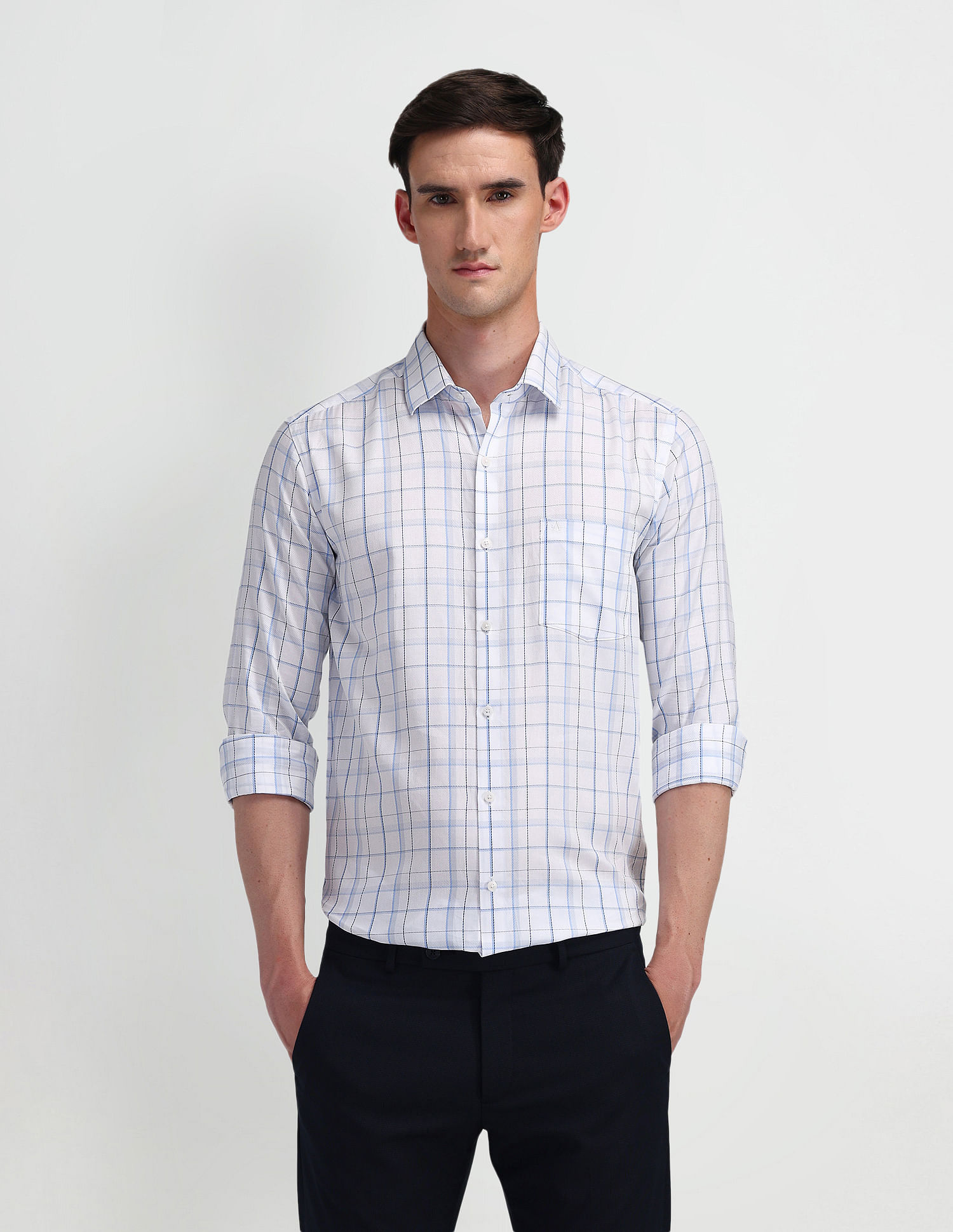 Arrow Glen Checks Cotton Shirt