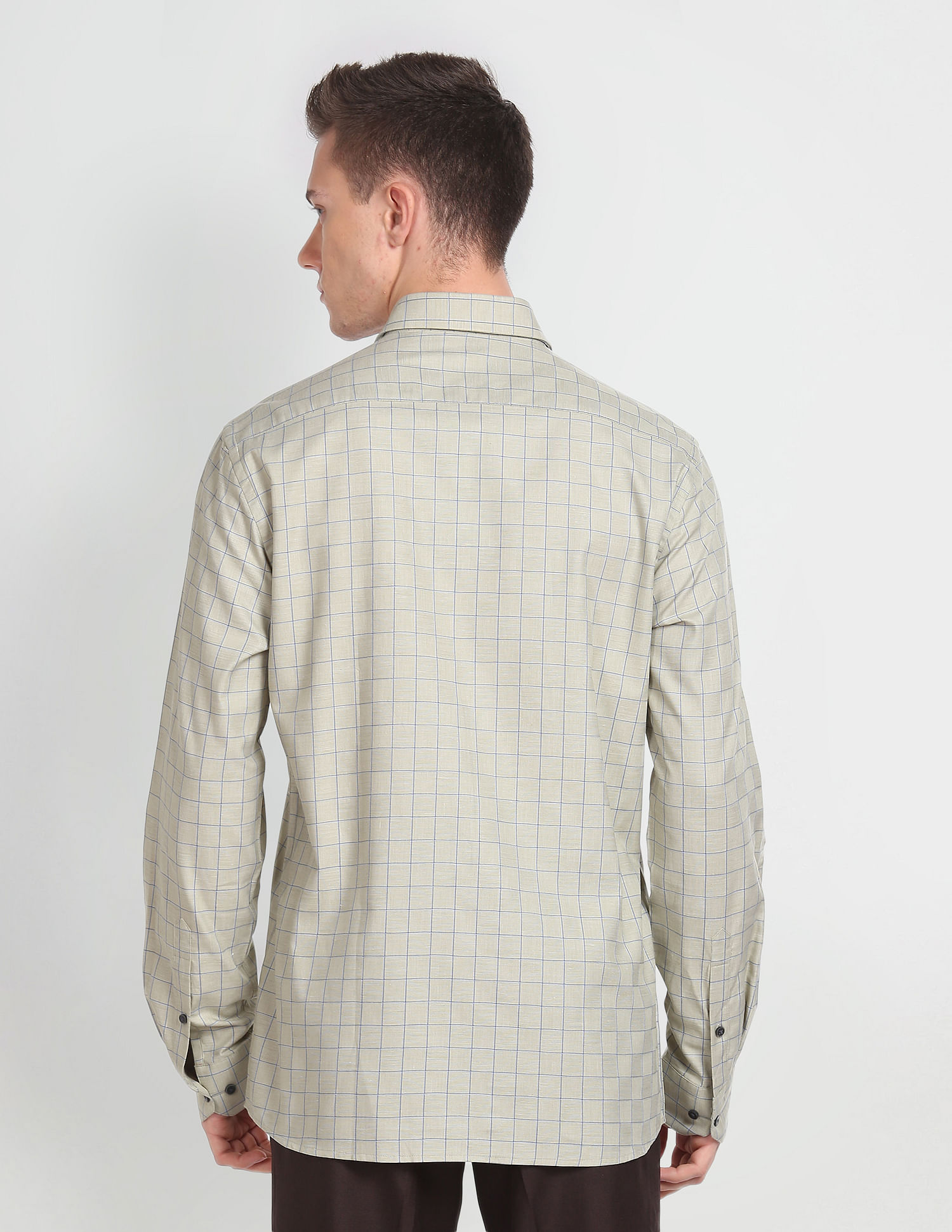 Arrow Graph Check Cotton Formal Shirt