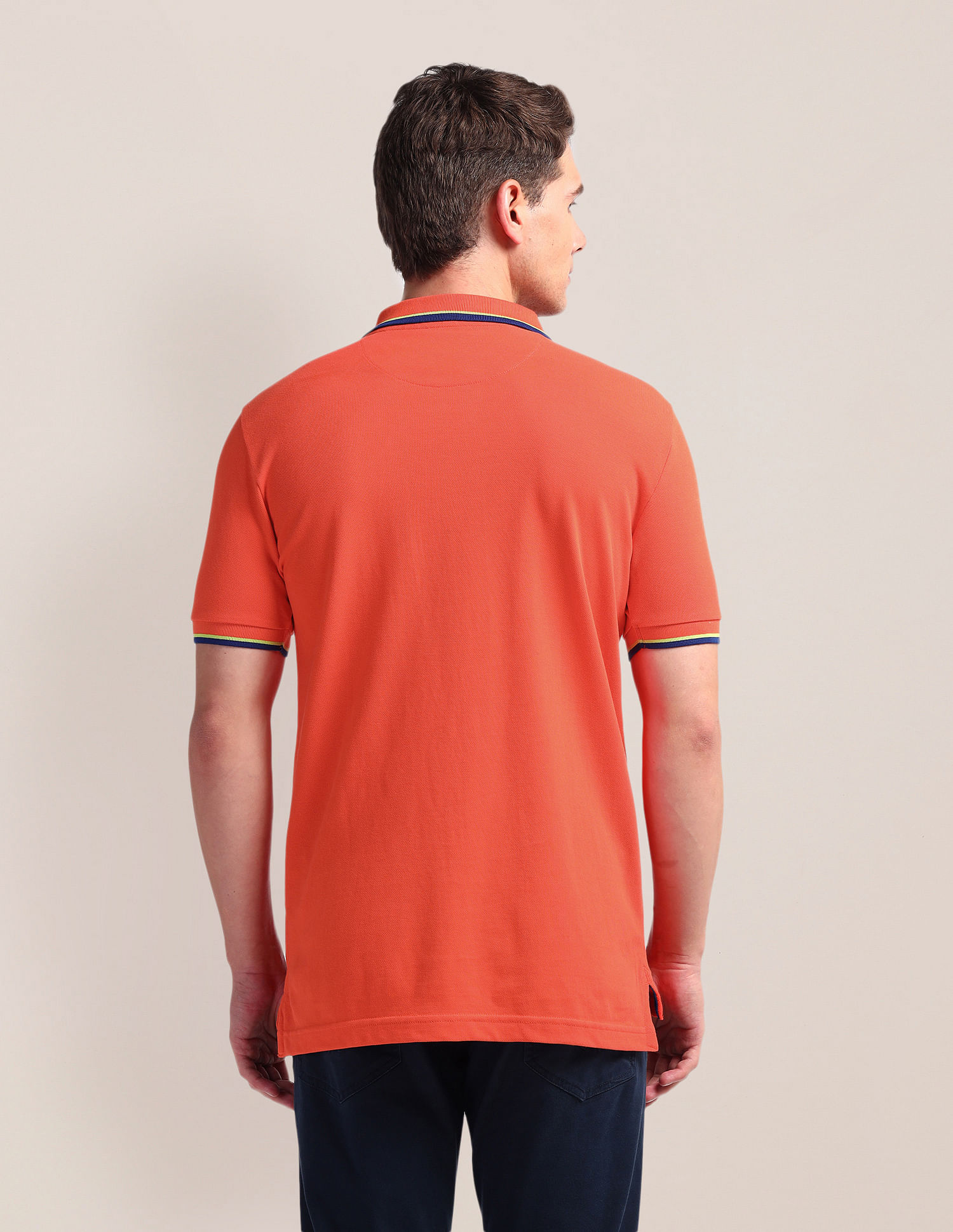 U.S. Polo Assn. Tipped Collar Slim Polo Shirt